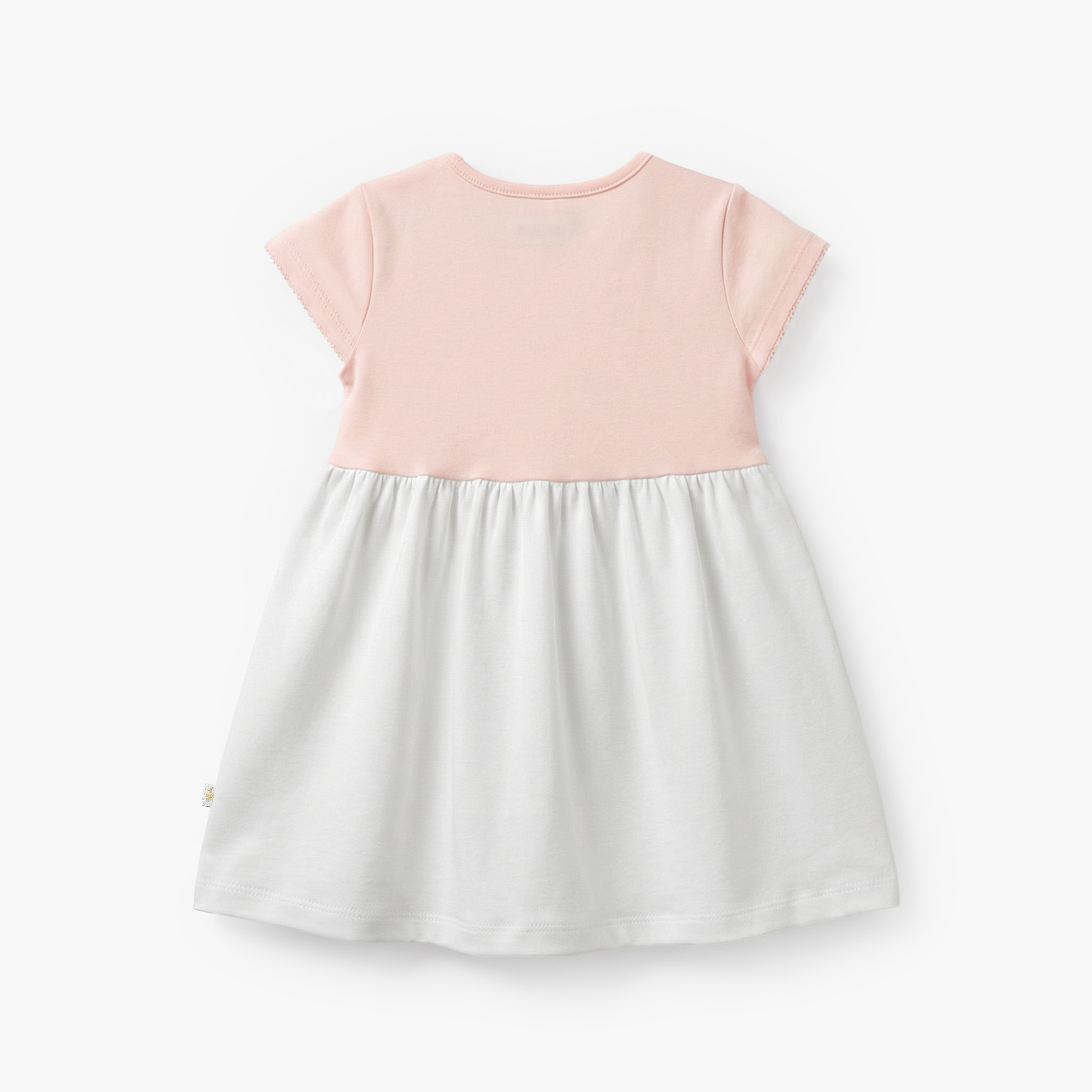Juniors Round Neck Short Sleeves A-line Dress with Safari Print-baby-girls-clothing-dressesandjumpsuits-image-3
