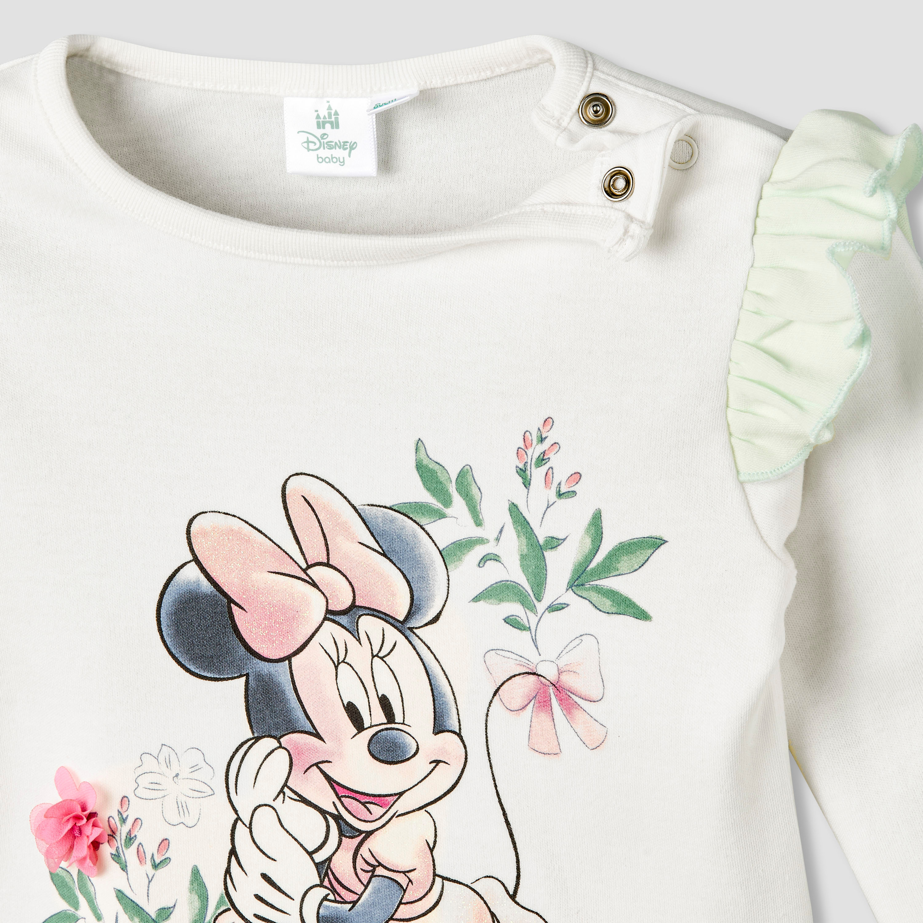 طقم بيجاما قطن برقبة مستديرة وأكمام طويلة وطبعات من ديزني-baby-girls-clothing-nightwear-pyjamasets-image-5