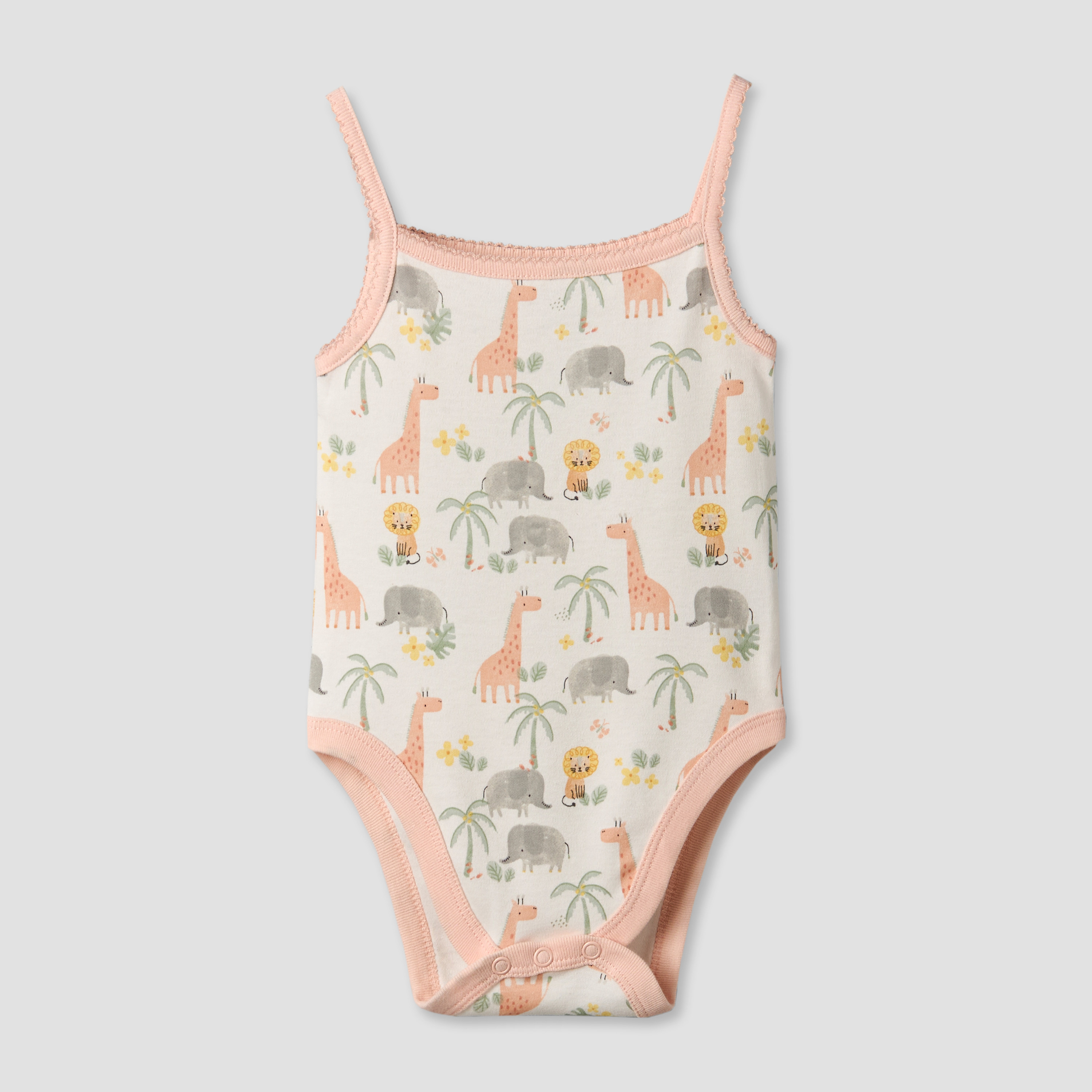 طقم بودي سوت قطن دون أكمام بياقة مربعة وطبعات قطعتين من جونيورز-baby-girls-clothing-bodysuits-image-3