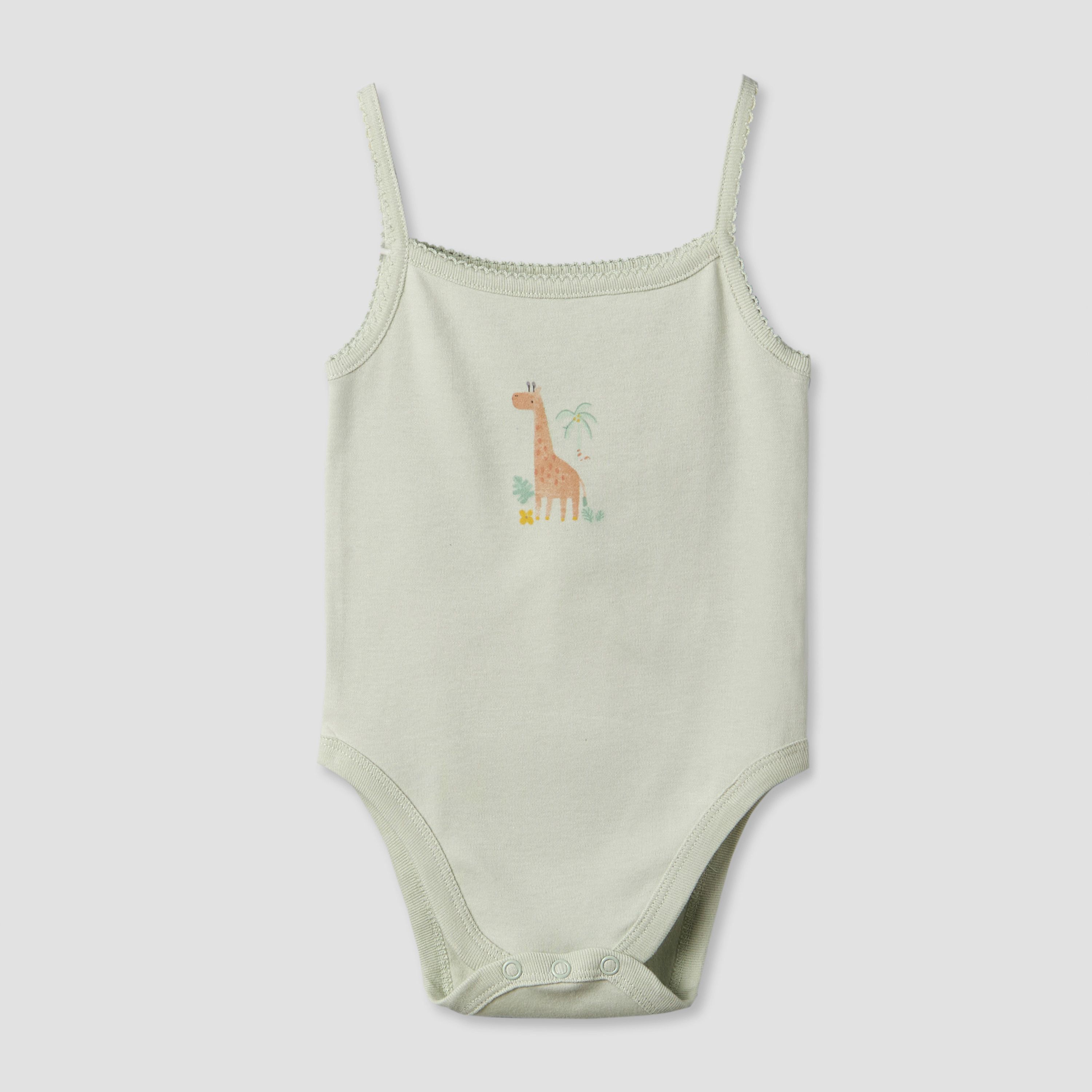 طقم بودي سوت قطن دون أكمام بياقة مربعة وطبعات قطعتين من جونيورز-baby-girls-clothing-bodysuits-image-4