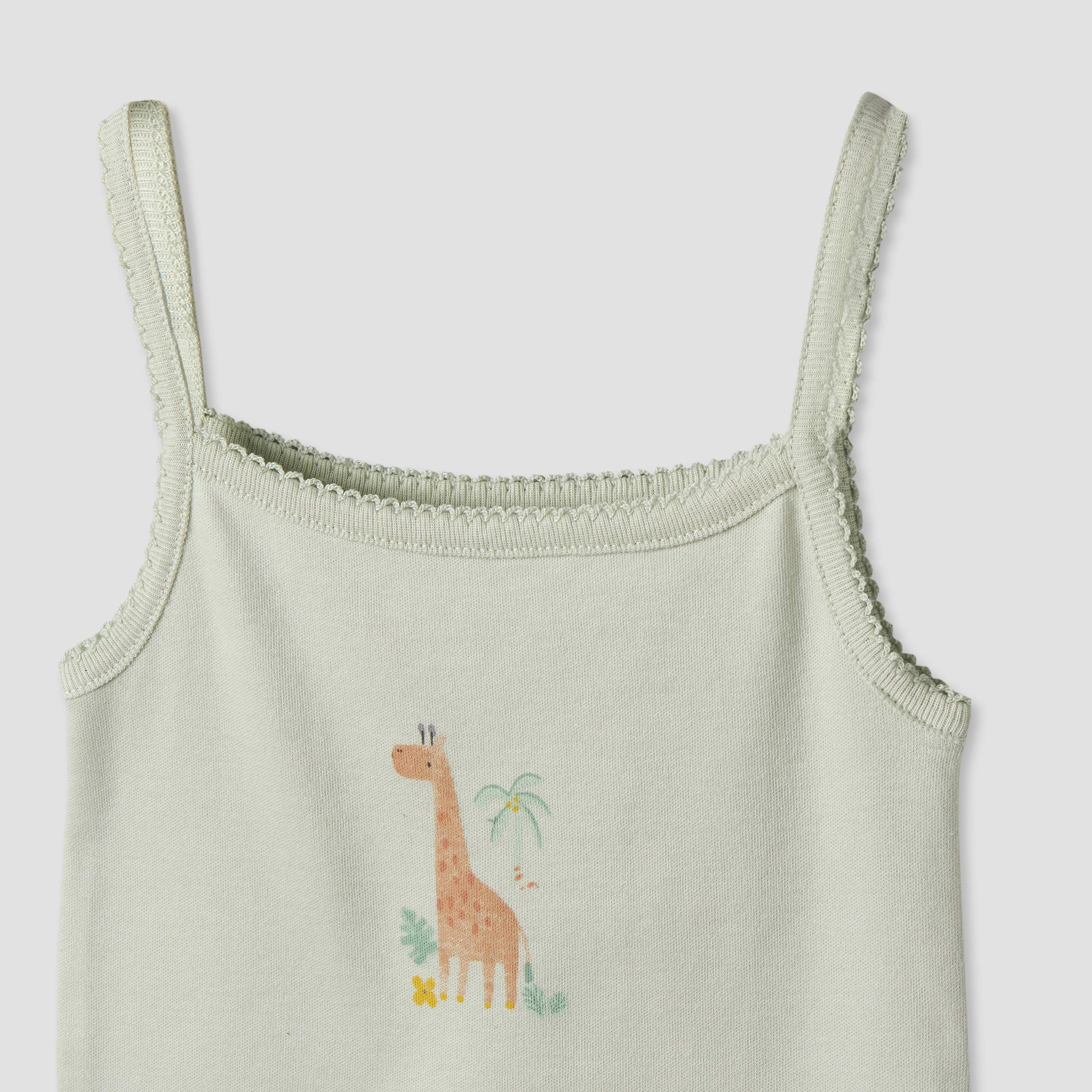 طقم بودي سوت قطن دون أكمام بياقة مربعة وطبعات قطعتين من جونيورز-baby-girls-clothing-bodysuits-image-5