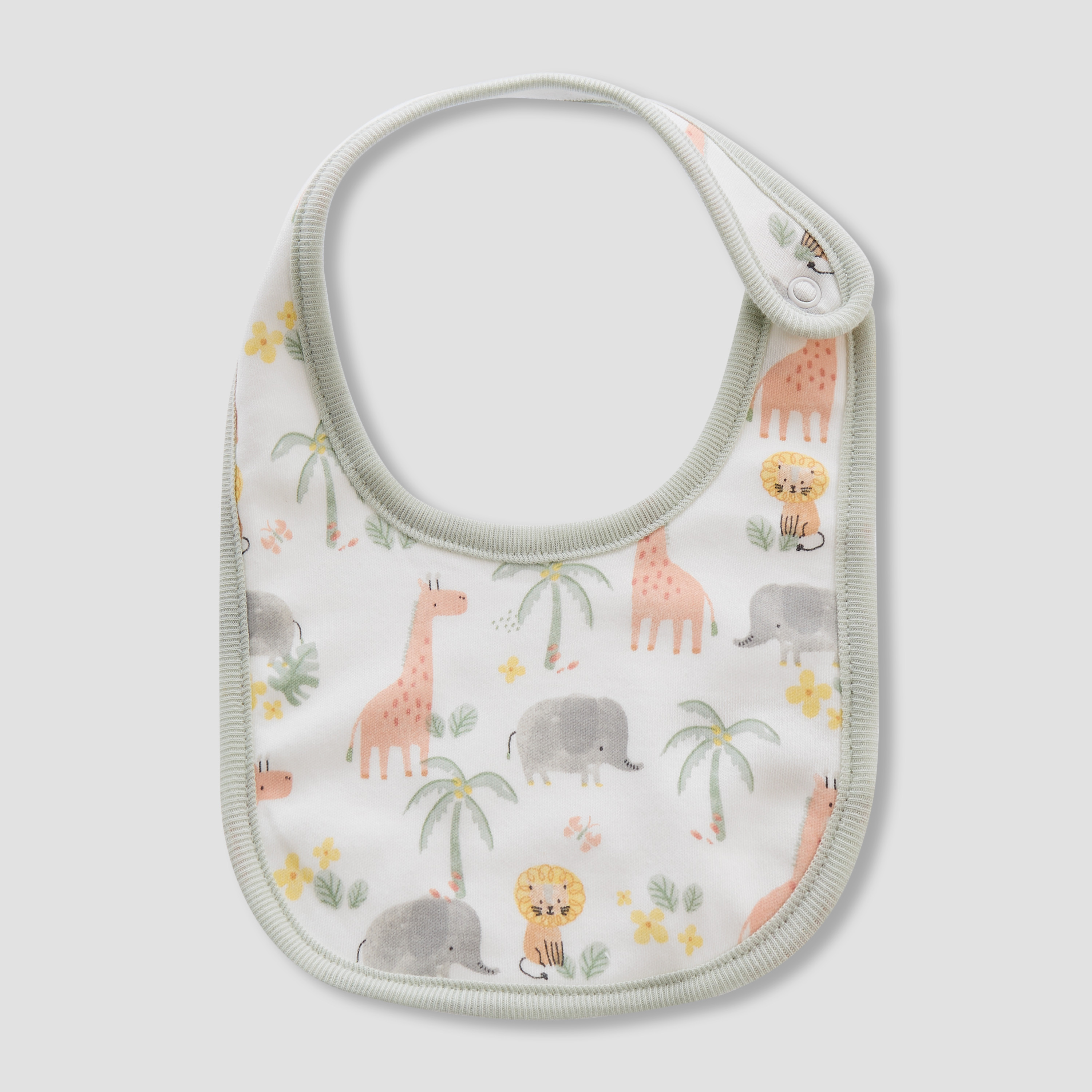 Pack of 2 Juniors Baby Bib with Safari Design-baby-feeding-bibs-image-3