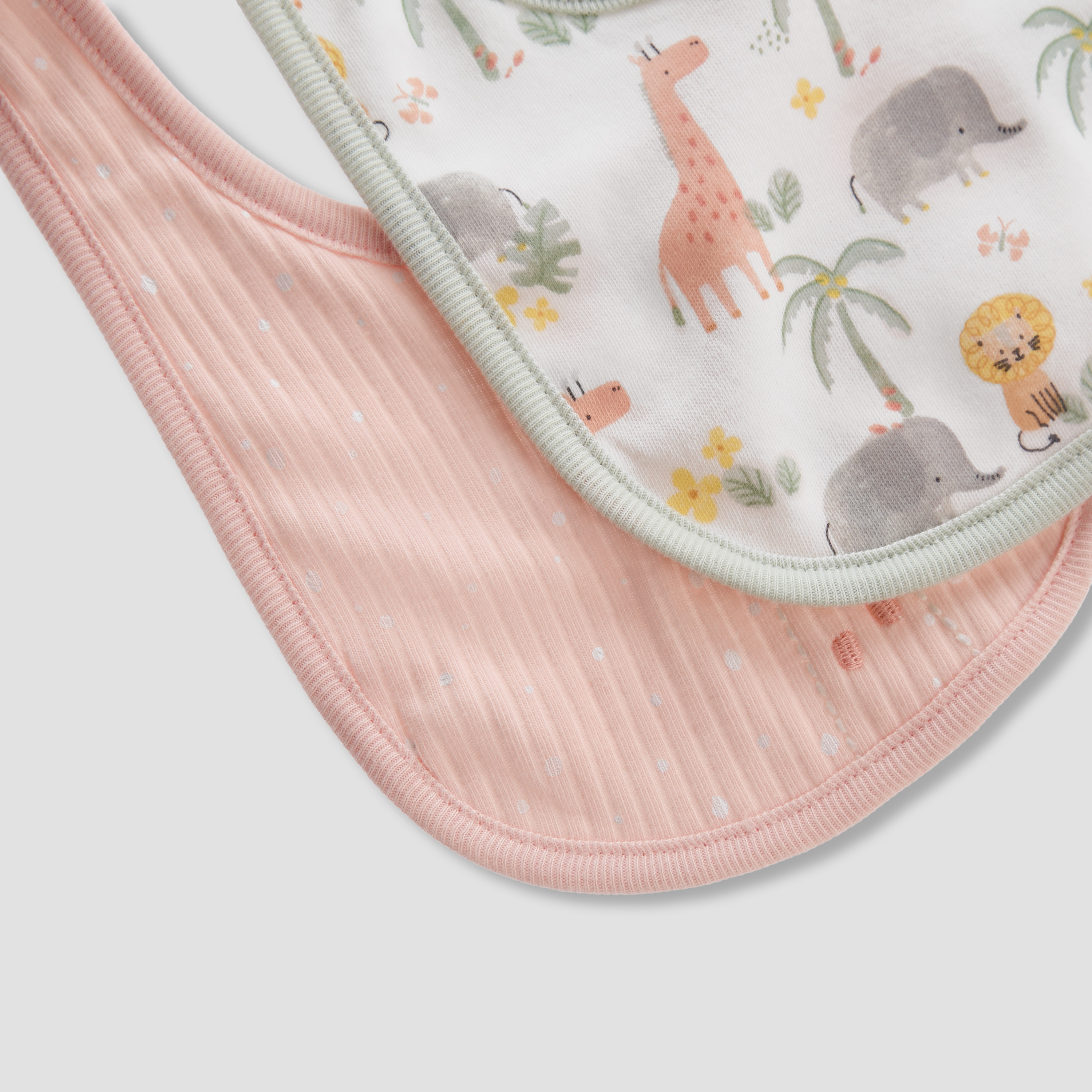 Pack of 2 Juniors Baby Bib with Safari Design-baby-feeding-bibs-image-5