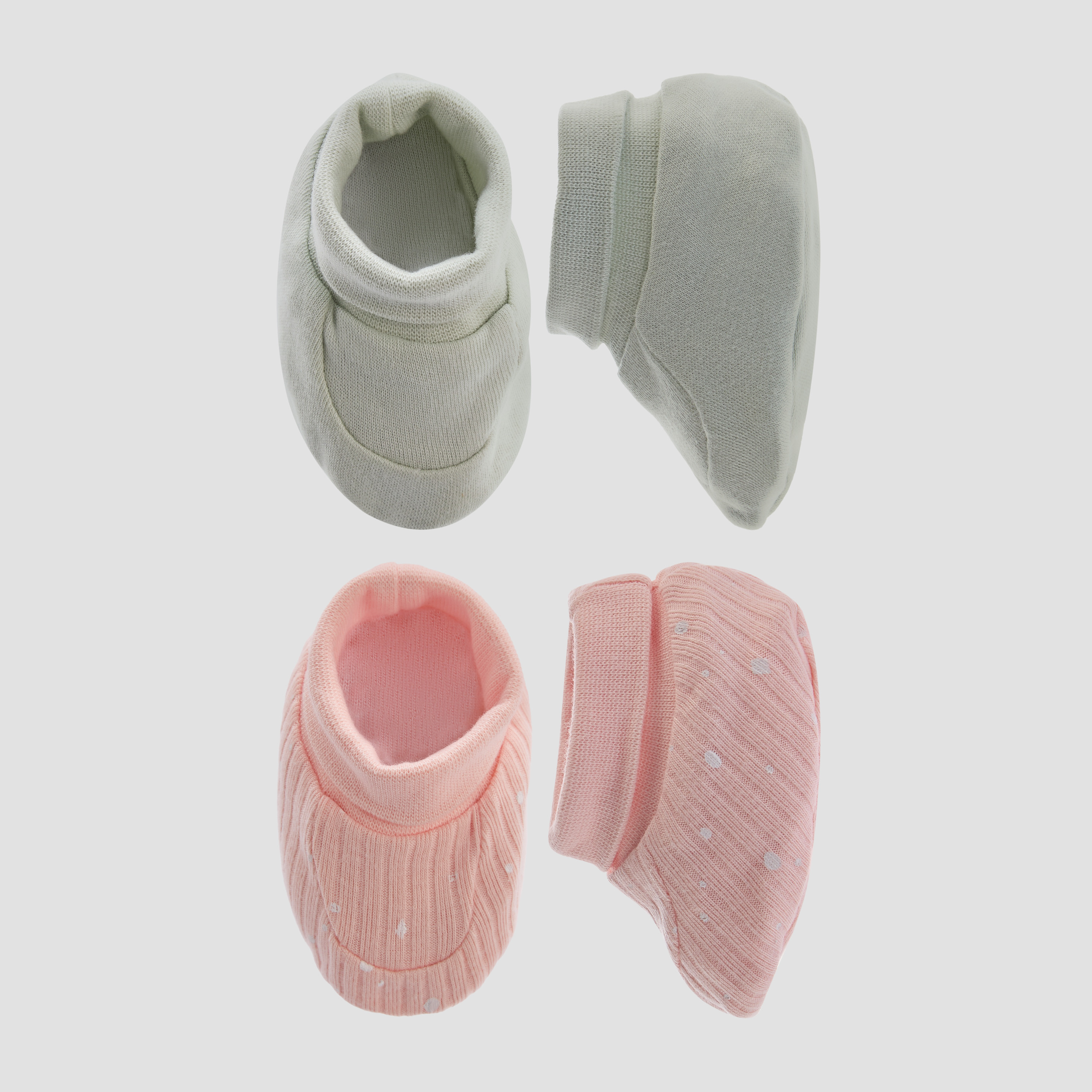 Pack of 2 Juniors Booties with Assorted Design-baby-girls-shoes-booties-image-1