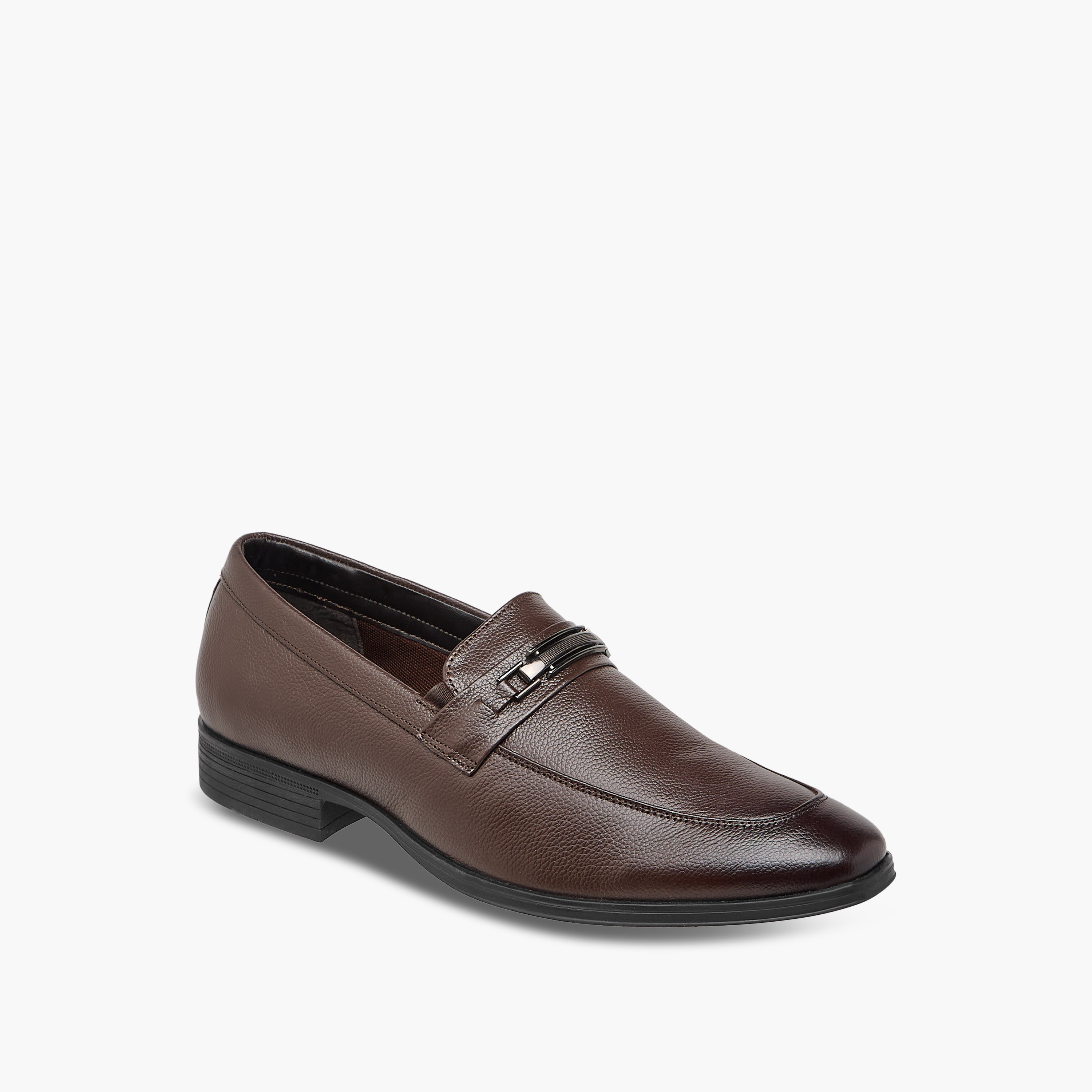 LBL by Shoexpress Metal Accent Slip-On Loafers-men-shoes-formalshoes-image-2