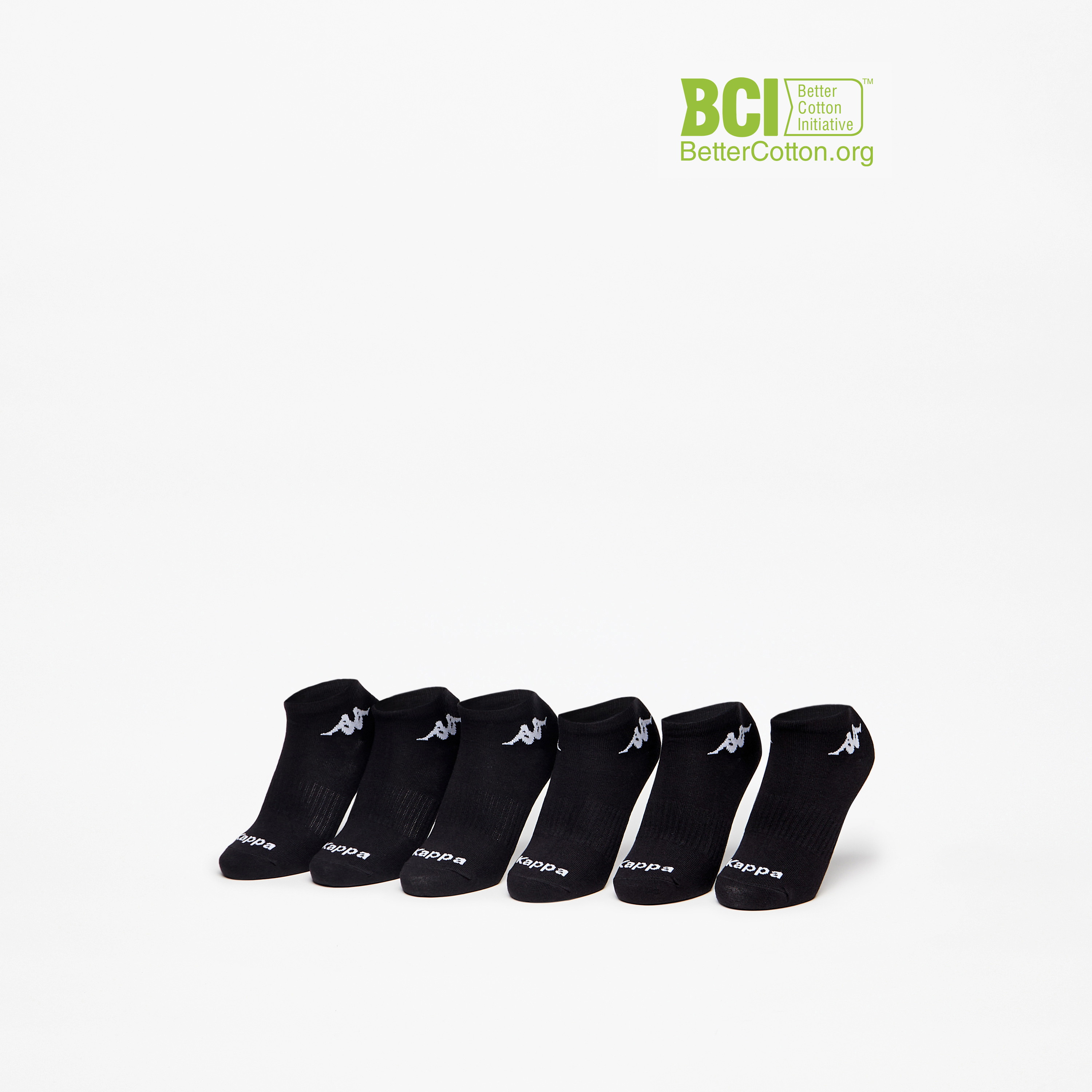 طقم جوارب رياضية 6 أزواج بطول الكاحل وتفاصيل الشعار من كابا-girls-accessories-socks-image-1