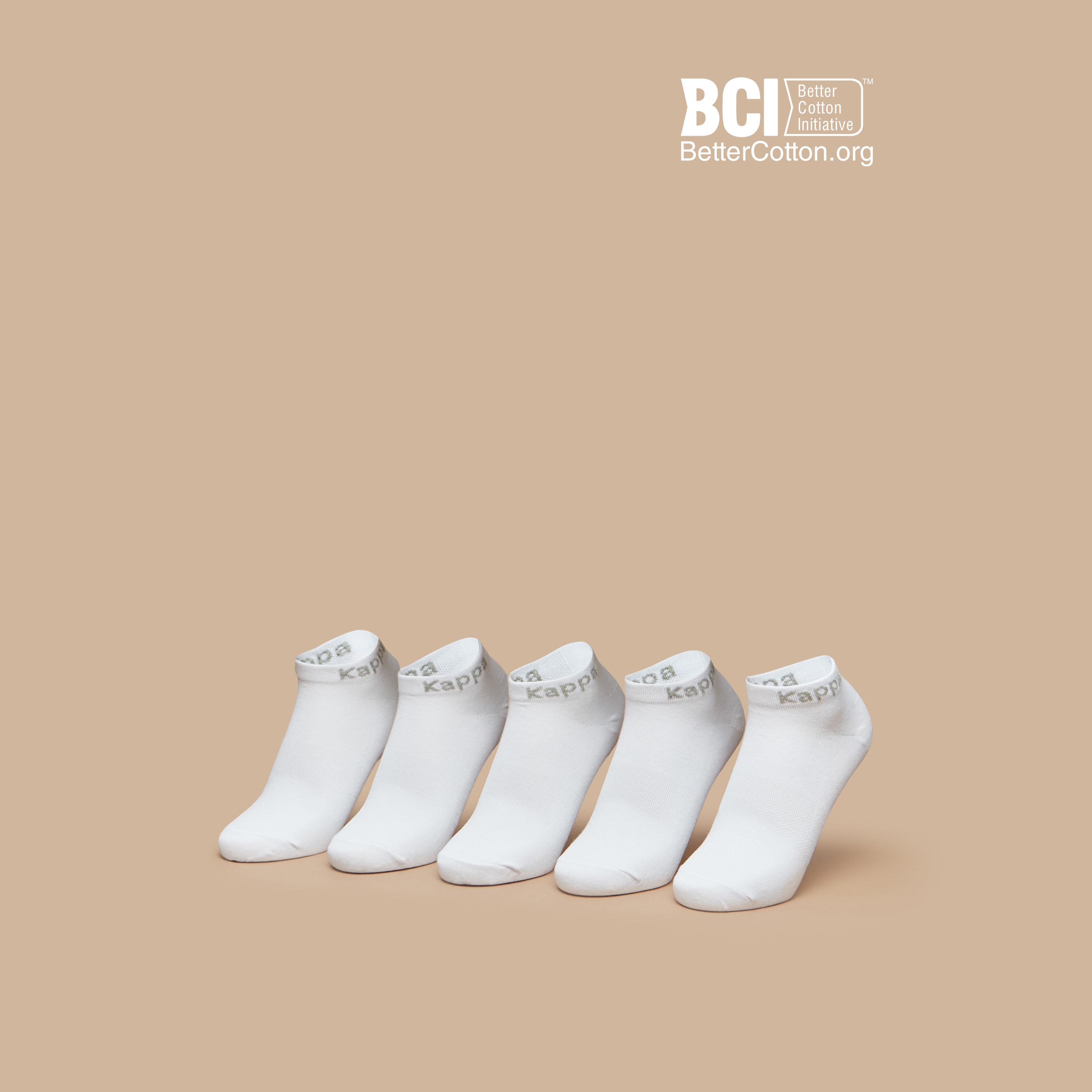 طقم جوارب رياضية 5 أزواج سادة بطول الكاحل من كابا -girls-accessories-socks-image-1
