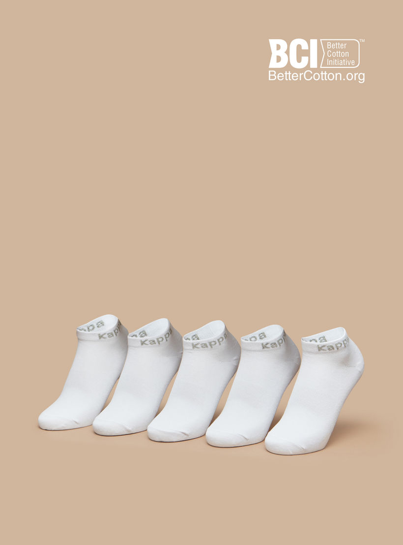 طقم جوارب رياضية 5 أزواج سادة بطول الكاحل من كابا -girls-accessories-socks-image-1