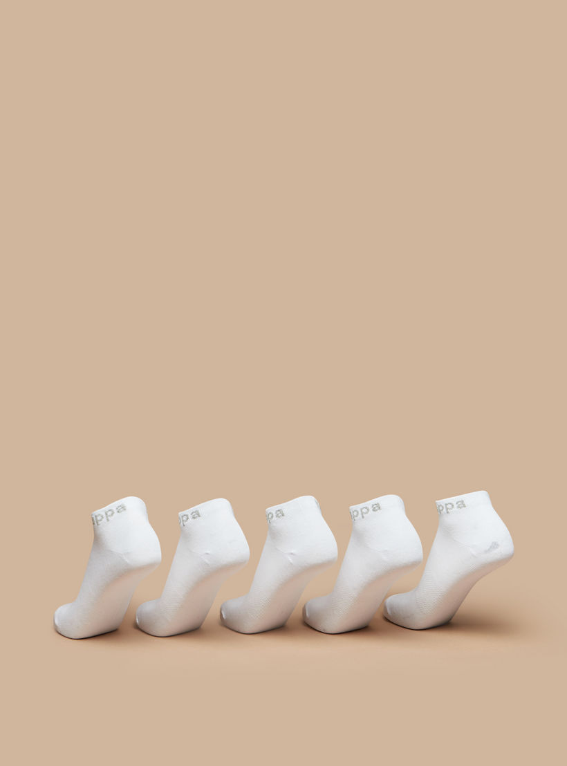 طقم جوارب رياضية 5 أزواج سادة بطول الكاحل من كابا -girls-accessories-socks-image-3