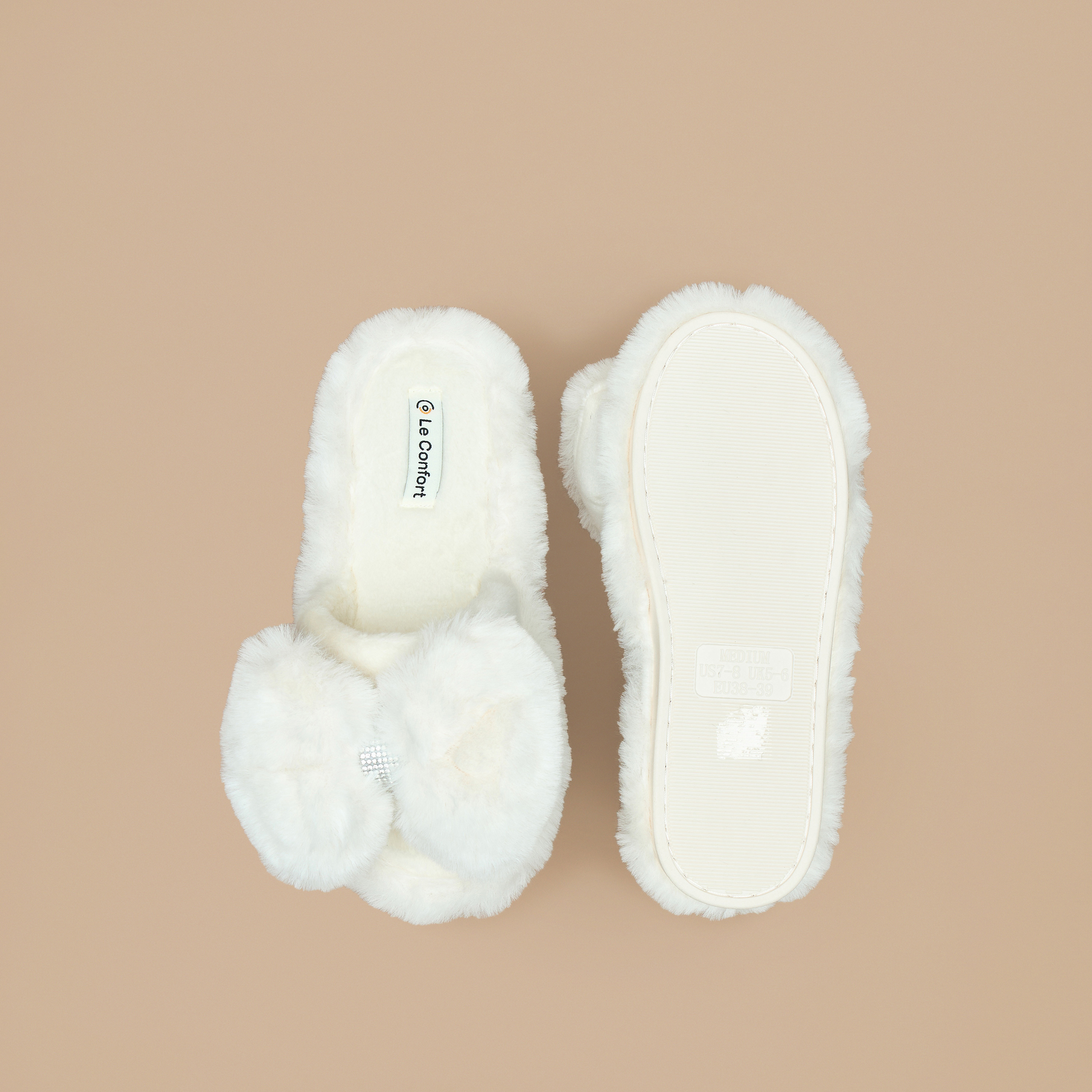 شبشب غرفة نوم بارز الملمس من الفرو الصناعي من لو كونفورت-women-shoes-bedroomslippers-image-5