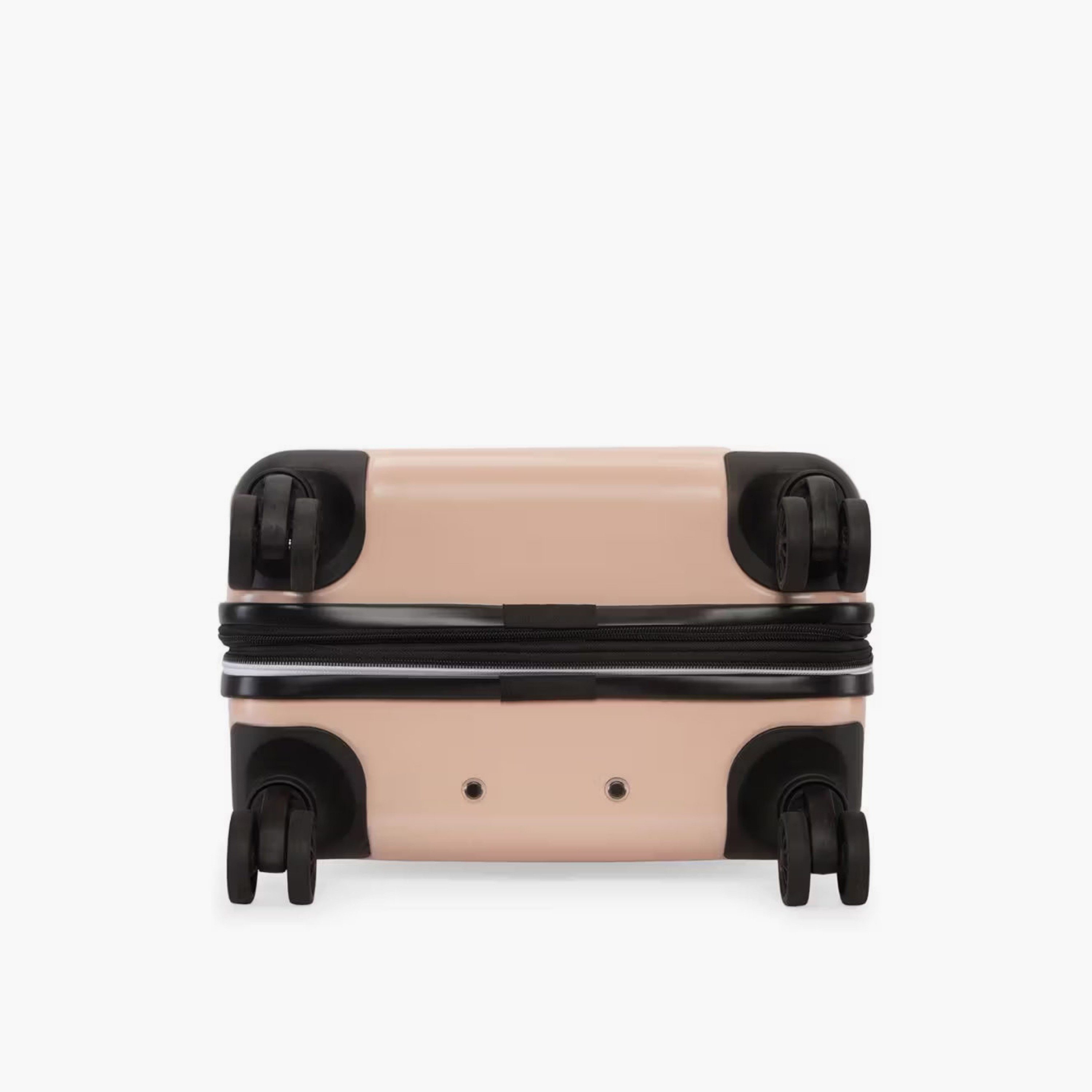 DKNY Logo Embossed Hardcase Luggage Trolley with Retractable Handle - 20 inches Cabin Bag-travel-luggagesandbags-luggage-image-6