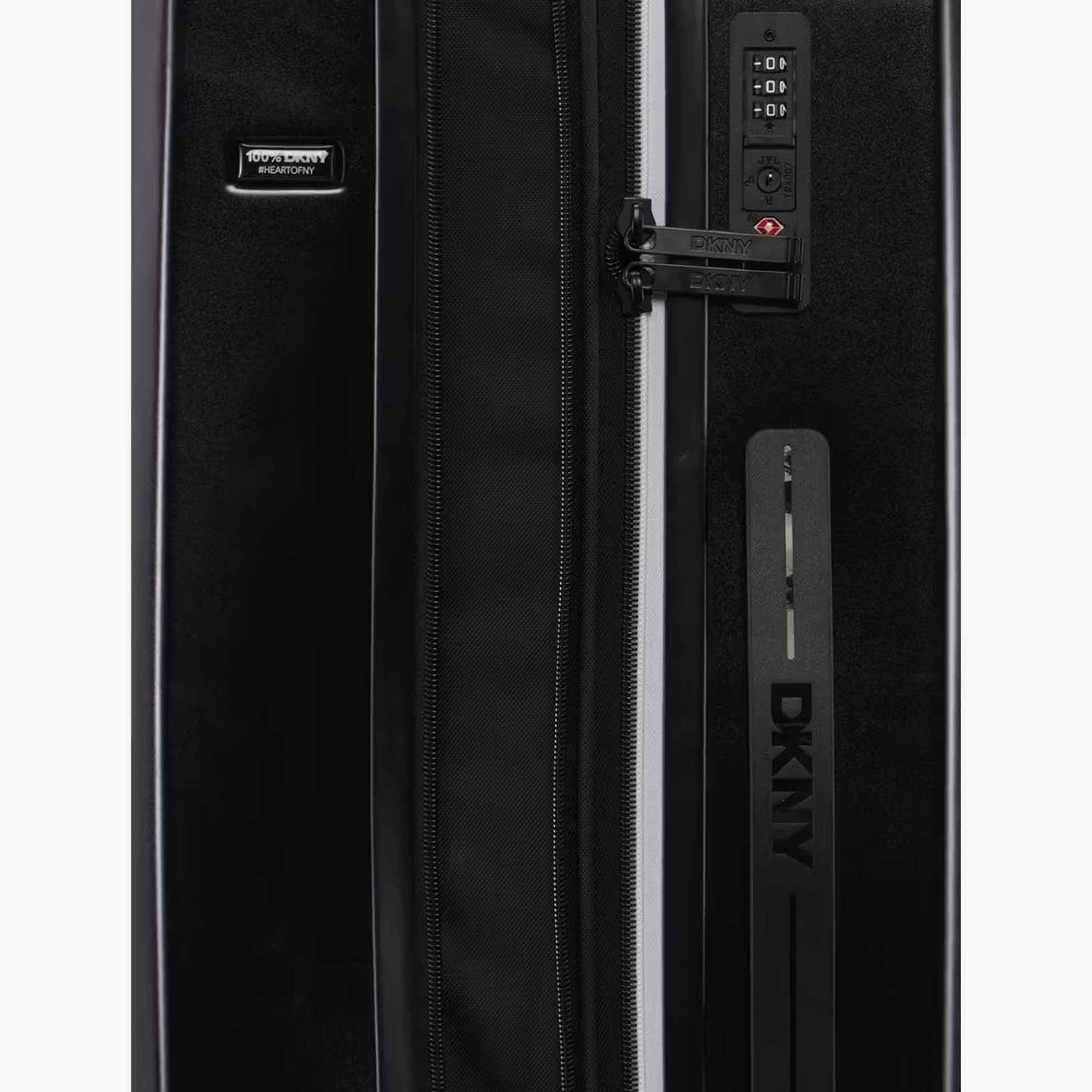 DKNY Logo Embossed Hardcase Luggage Trolley with Retractable Handle - 24 inches Check-In Bag-travel-luggagesandbags-luggage-image-8