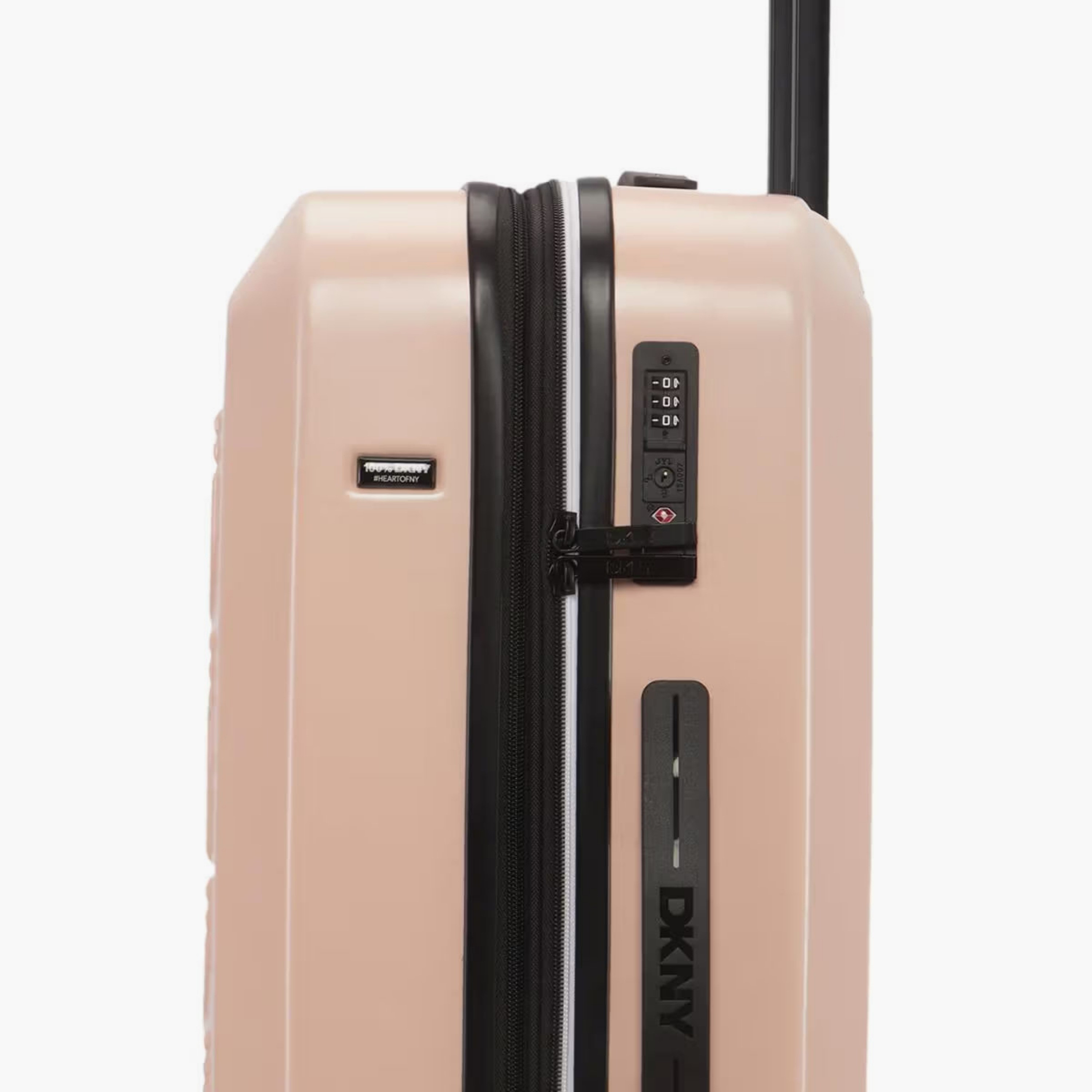 DKNY Logo Embossed Hardcase Luggage Trolley with Retractable Handle - 24 inches Check-In Bag-travel-luggagesandbags-luggage-image-7