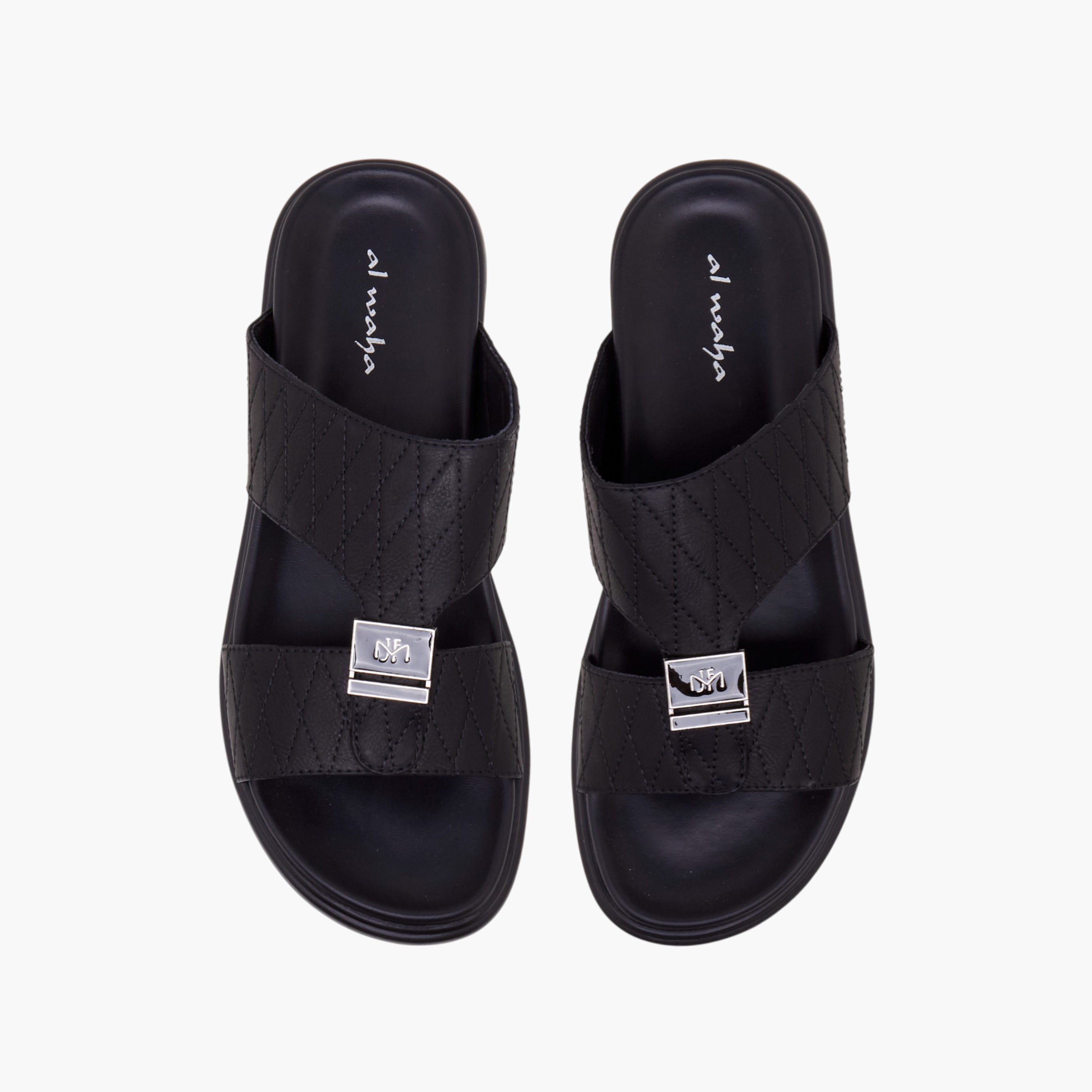 Al Waha Men Quilted Arabic Sandals-men-shoes-sandals-image-1