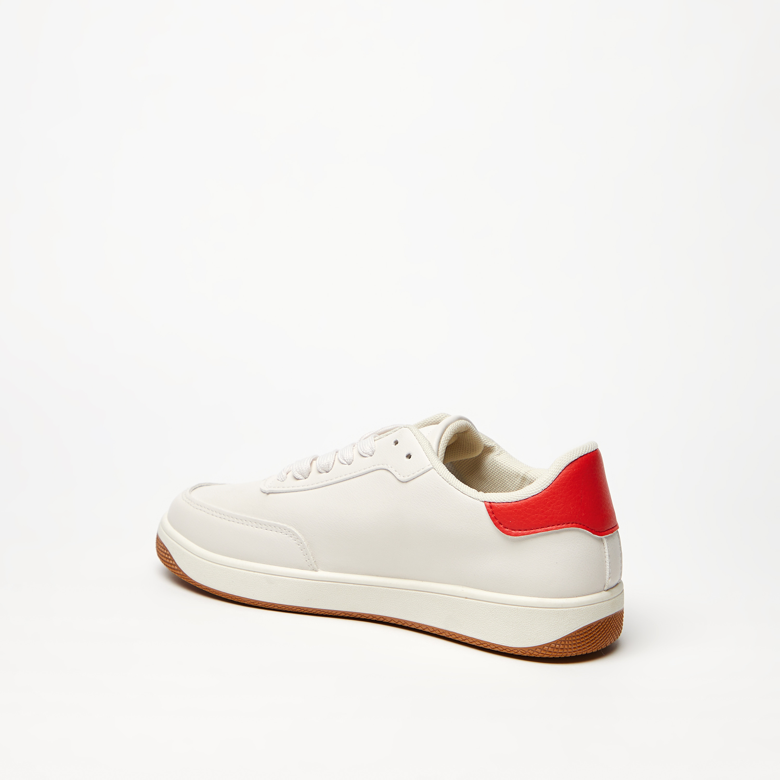 Textured Sneakers with Perforated Detail and Lace-Up Closure-women-shoes-sneakers-image-2