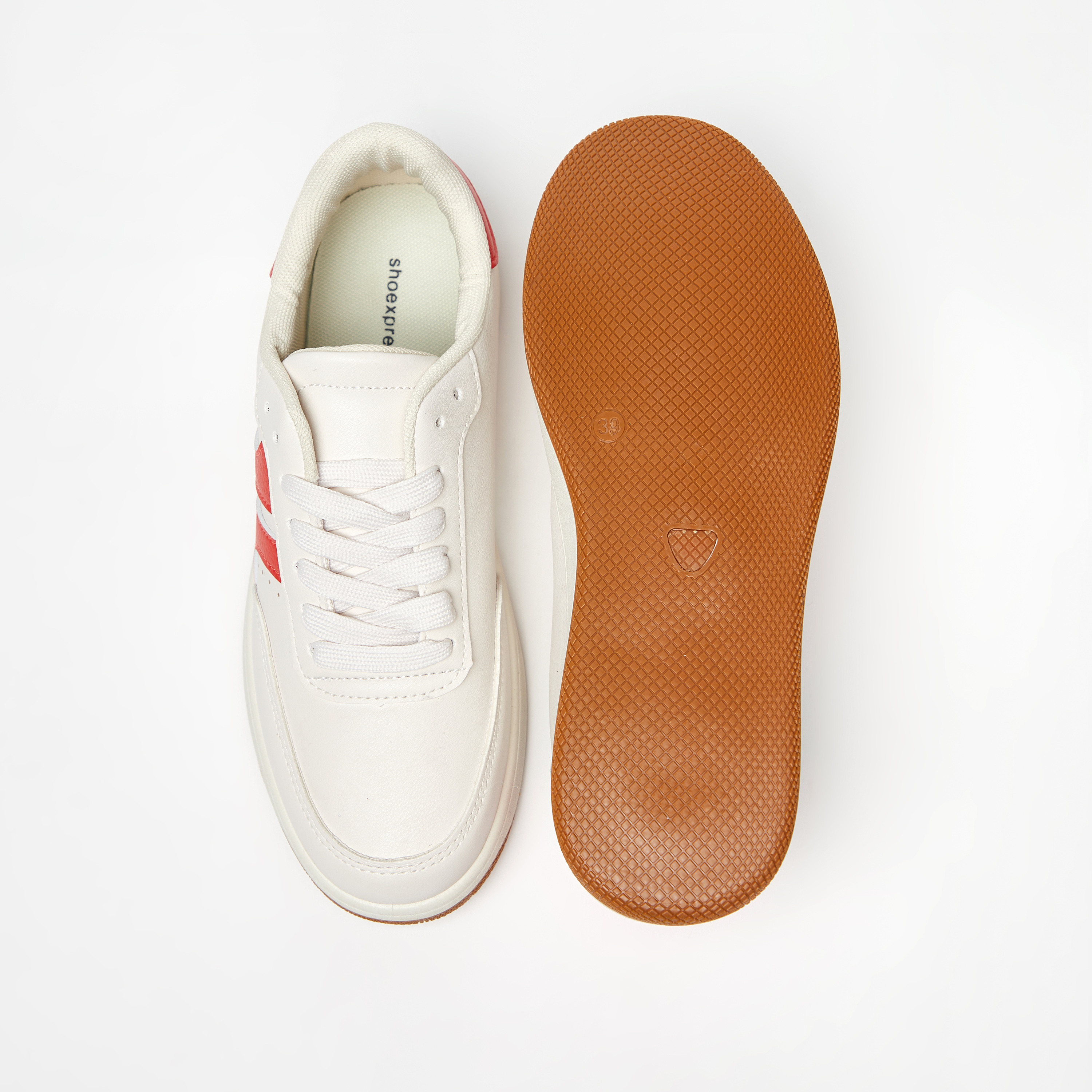 Textured Sneakers with Perforated Detail and Lace-Up Closure-women-shoes-sneakers-image-4