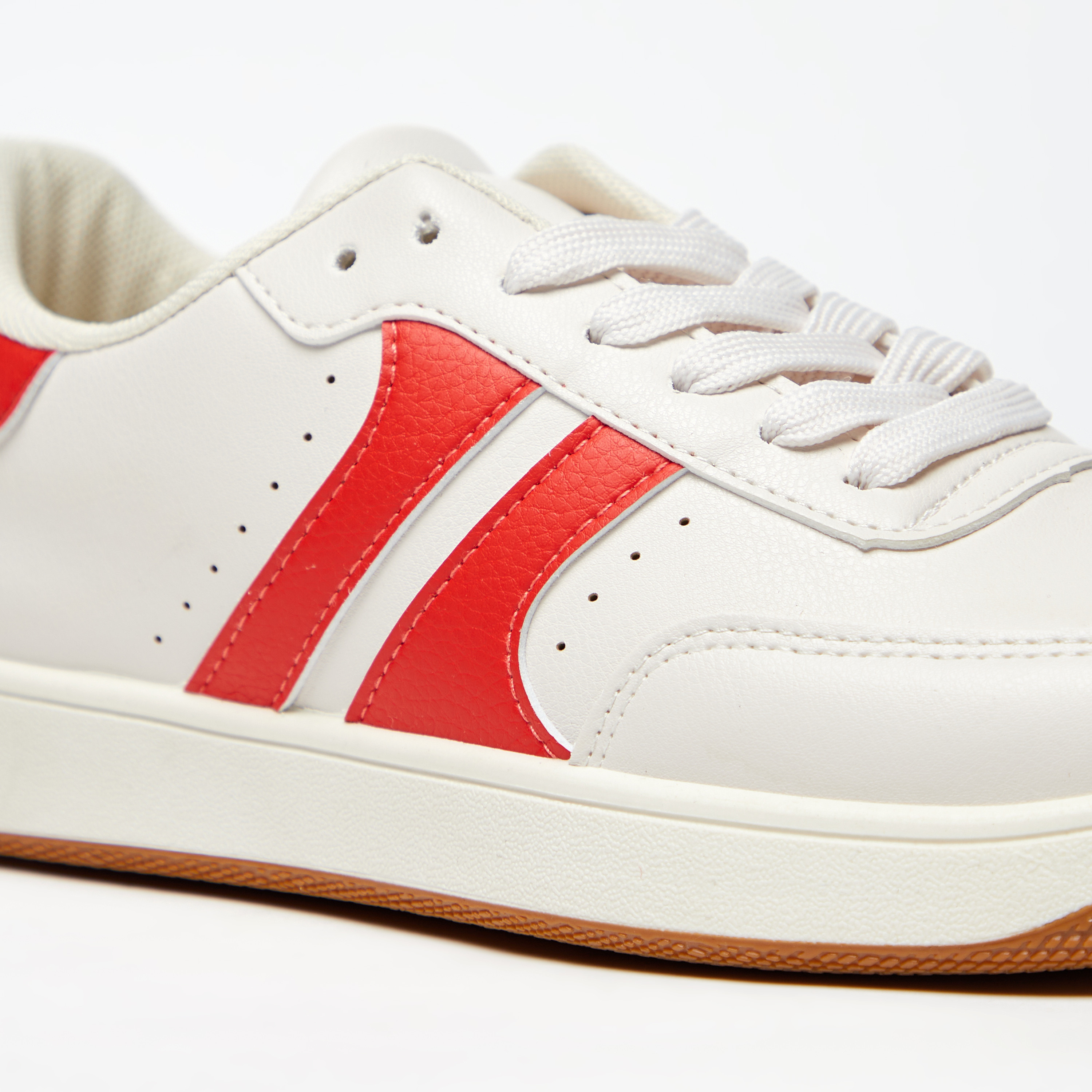 Textured Sneakers with Perforated Detail and Lace-Up Closure-women-shoes-sneakers-image-5