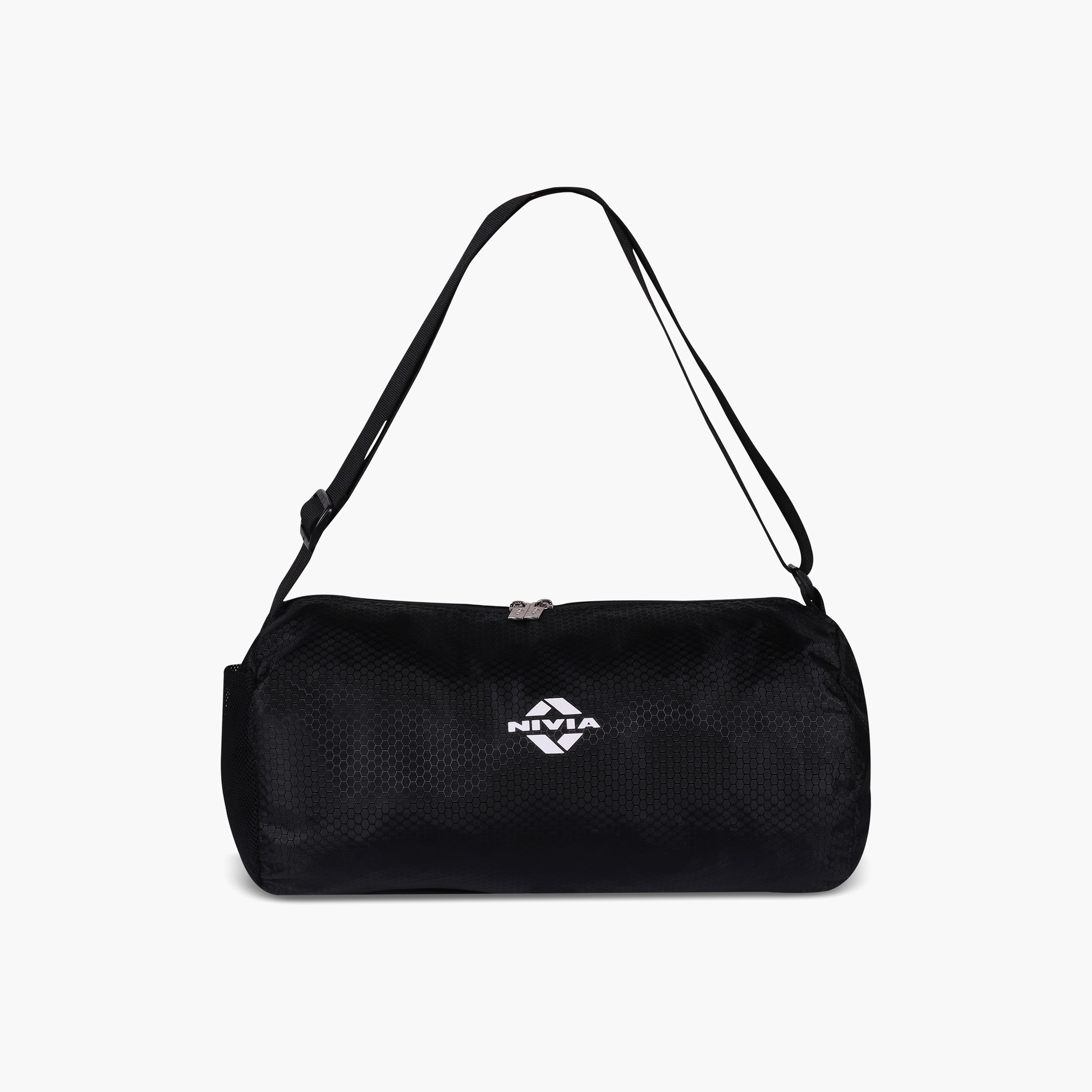 Nivia Basic Duffle Bag, Black-sports-gear-gym-image-1