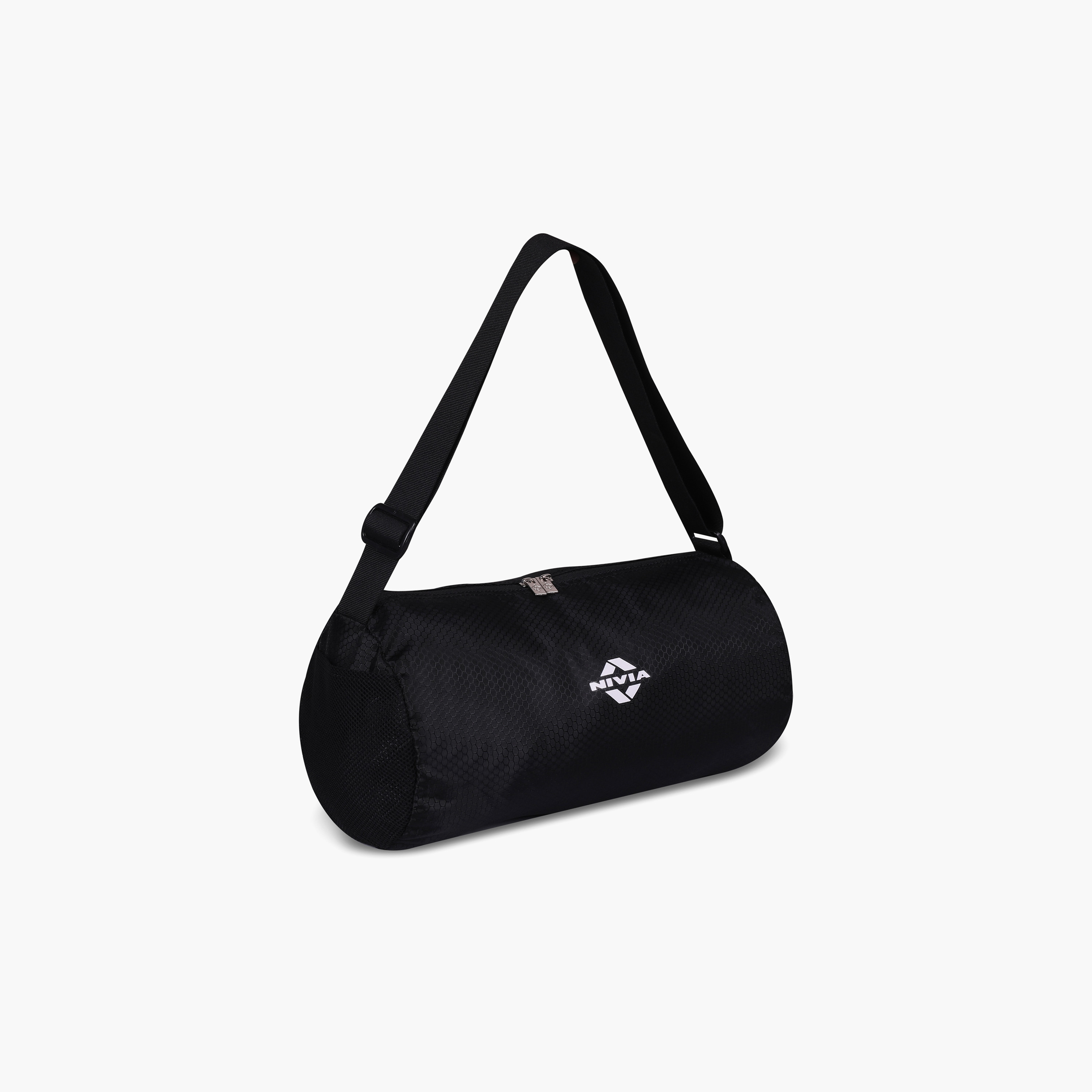 Nivia Basic Duffle Bag, Black-sports-gear-gym-image-2
