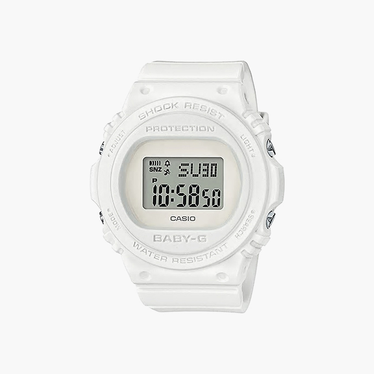 Buy Women s Casio Baby G Women s White Digital Wrist Watch Online Centrepoint UAE