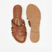 Celeste Women's Textured Slip-On Sandals-Women%27s Flat Sandals-thumbnail-4