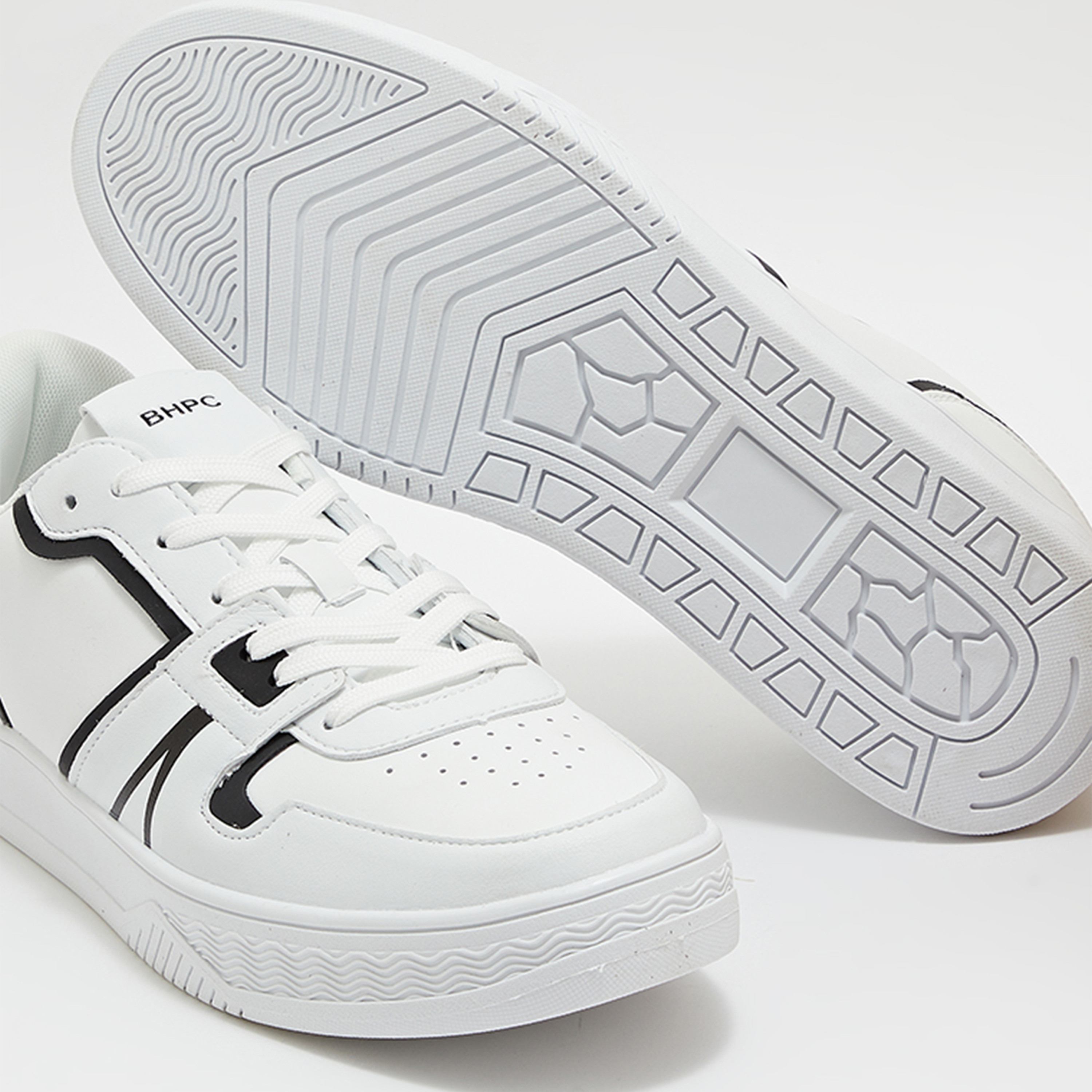 Beverly Hills Polo Club Men's Logo Lace-Up Low Ankle Sneakers | BHPC230407-men-shoes-sneakers-image-4
