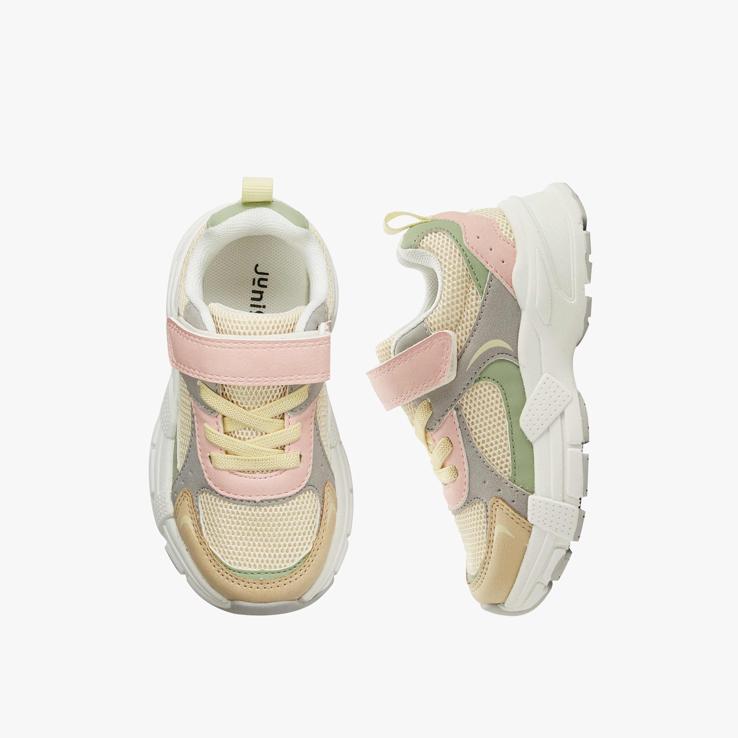 حذاء سنيكرز بشريط إغلاق لاصق للبنات من جونيورز-girls-shoes-sneakers-image-1