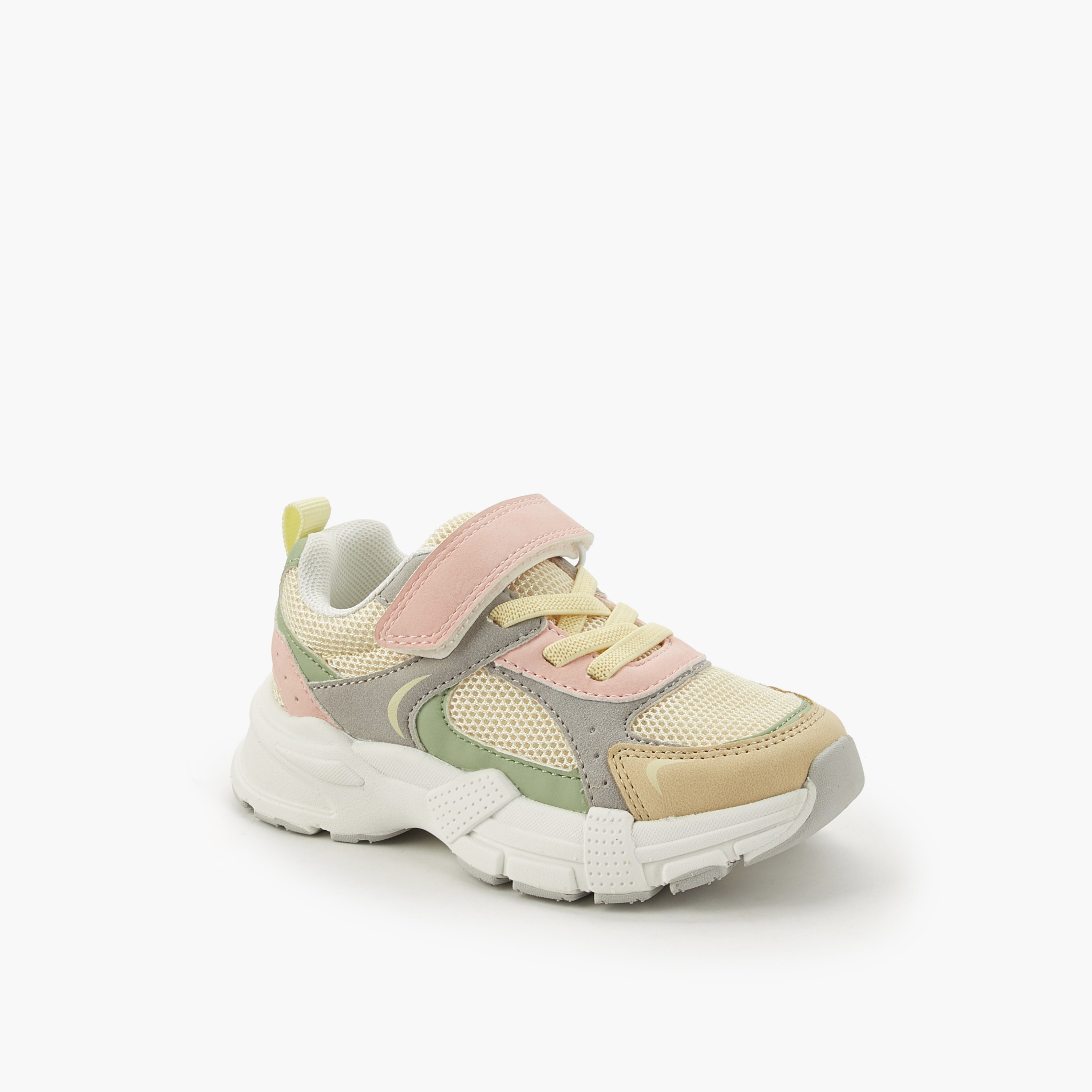 حذاء سنيكرز بشريط إغلاق لاصق للبنات من جونيورز-girls-shoes-sneakers-image-2