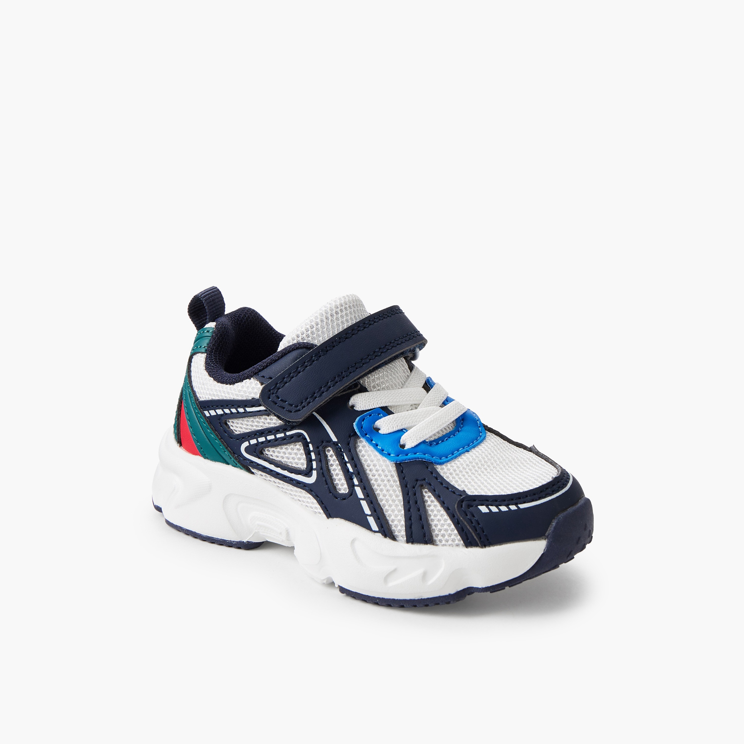 حذاء سنيكرز بشريط إغلاق لاصق للأولاد من جونيورز-boys-shoes-sneakers-image-2
