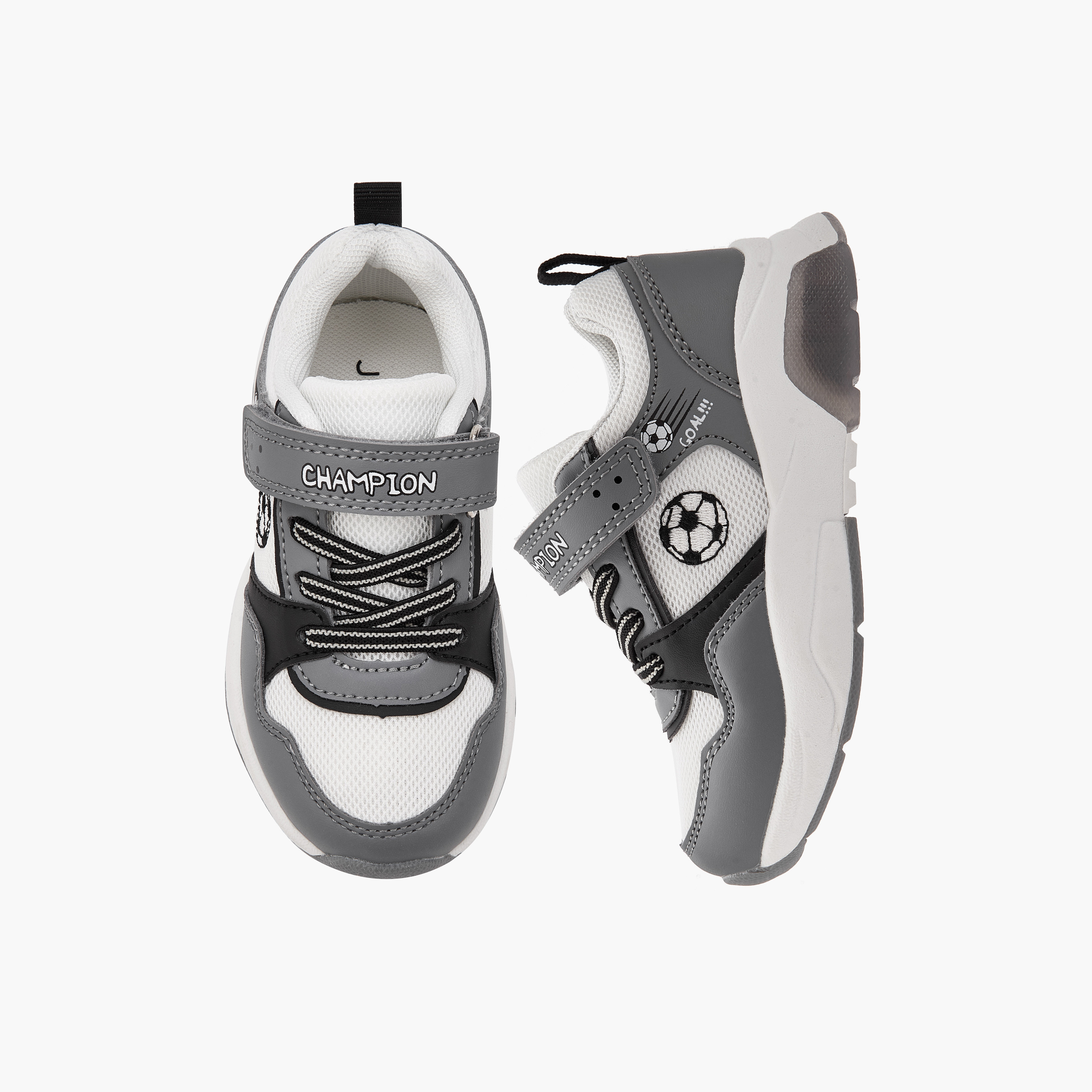 Juniors Boys Hook & Loop Light-Up Ankle Sneakers-boys-shoes-sneakers-image-1