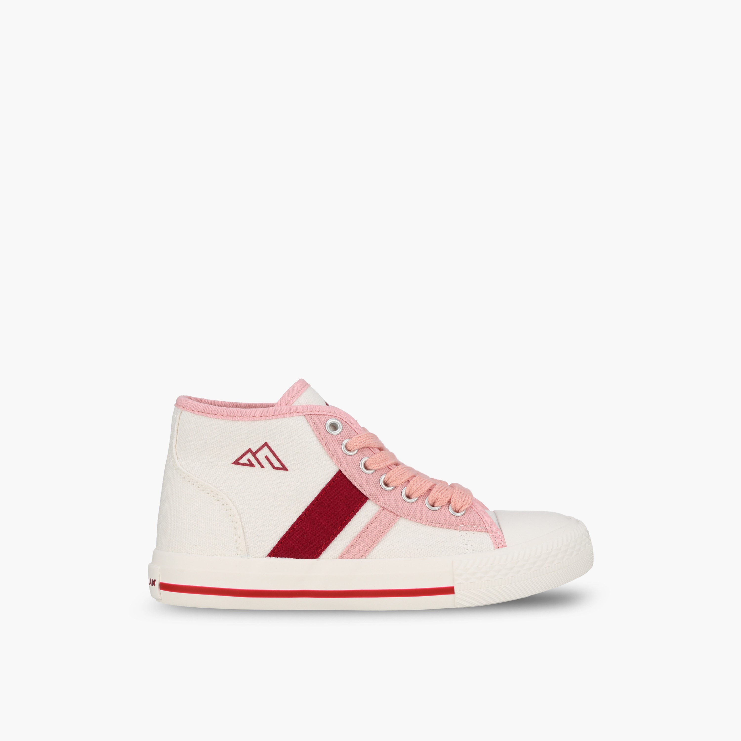 Oaklan by Shoexpress Girls Striped Lace-Up Ankle Sneakers-girls-shoes-sneakers-image-3