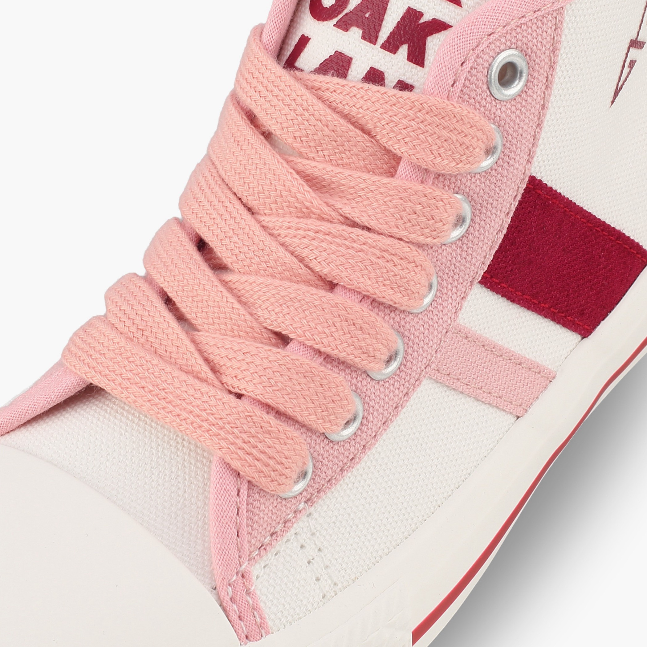 Oaklan by Shoexpress Girls Striped Lace-Up Ankle Sneakers-girls-shoes-sneakers-image-4