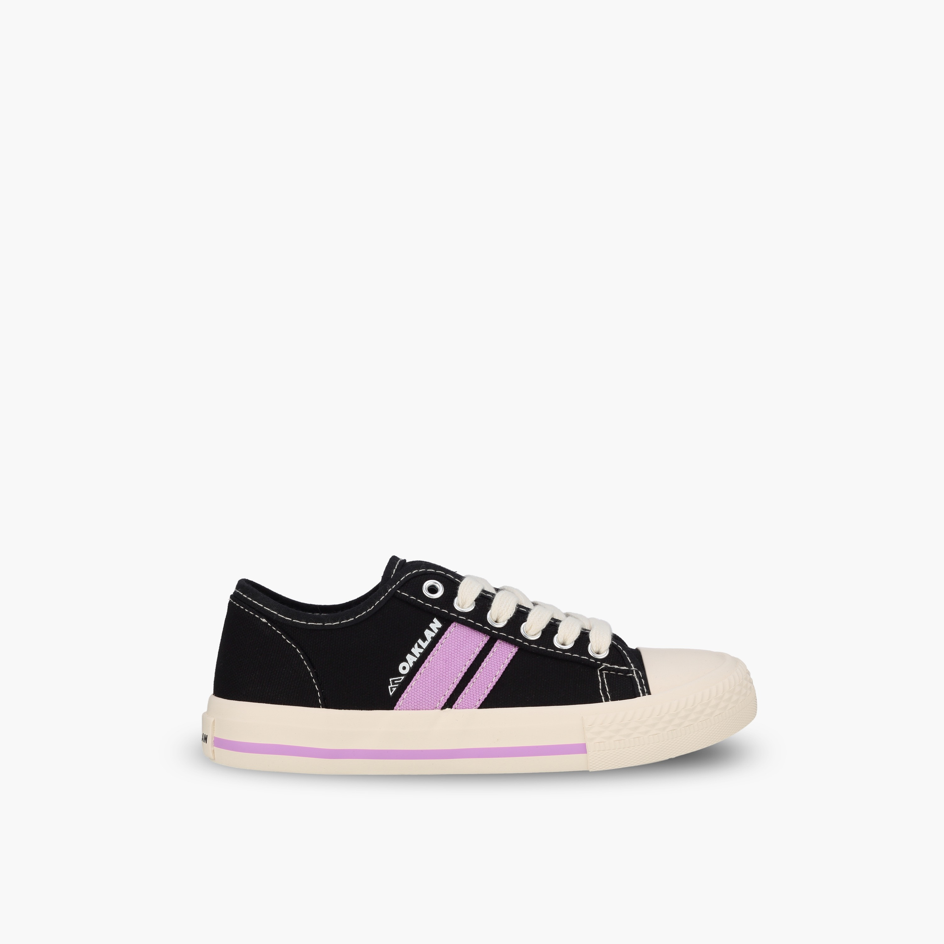 Oaklan by Shoexpress Girls Striped Lace-Up Ankle Sneakers-girls-shoes-sneakers-image-3