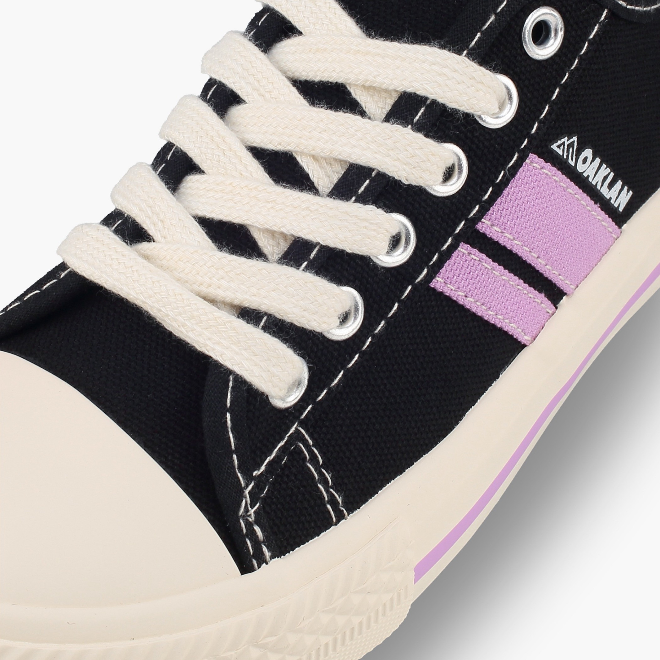 Oaklan by Shoexpress Girls Striped Lace-Up Ankle Sneakers-girls-shoes-sneakers-image-4