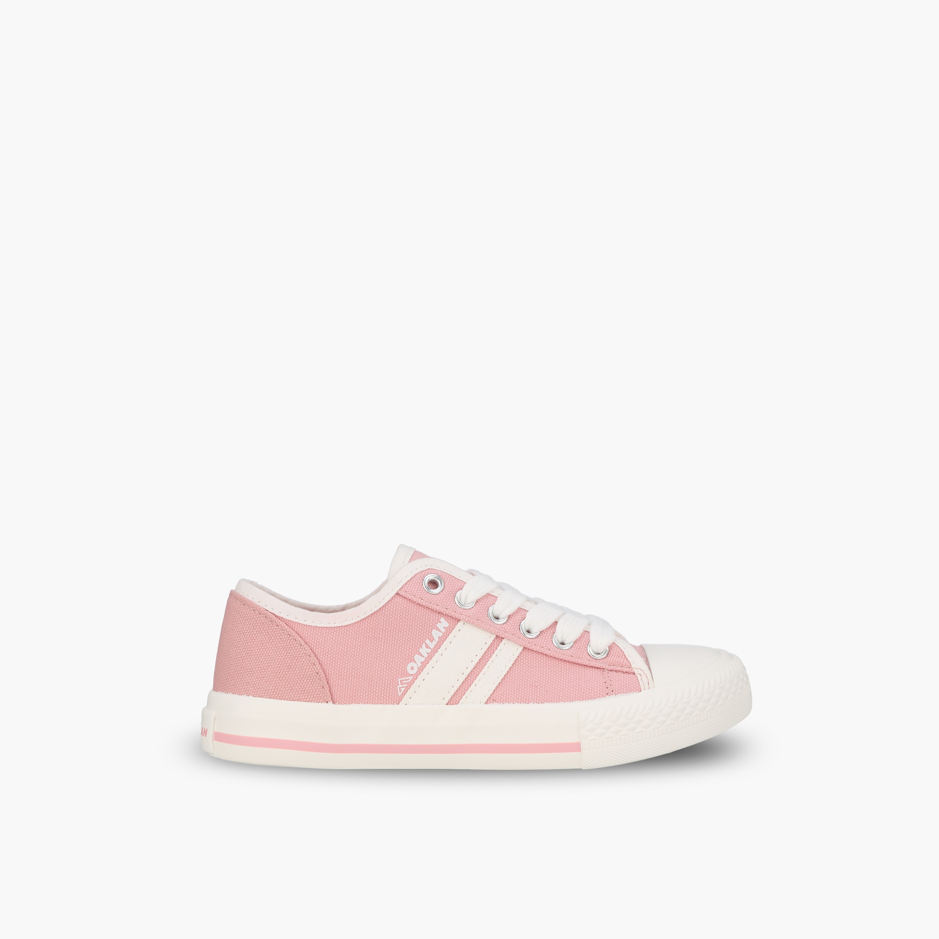 Oaklan by Shoexpress Girls Striped Lace-Up Ankle Sneakers-girls-shoes-sneakers-image-3
