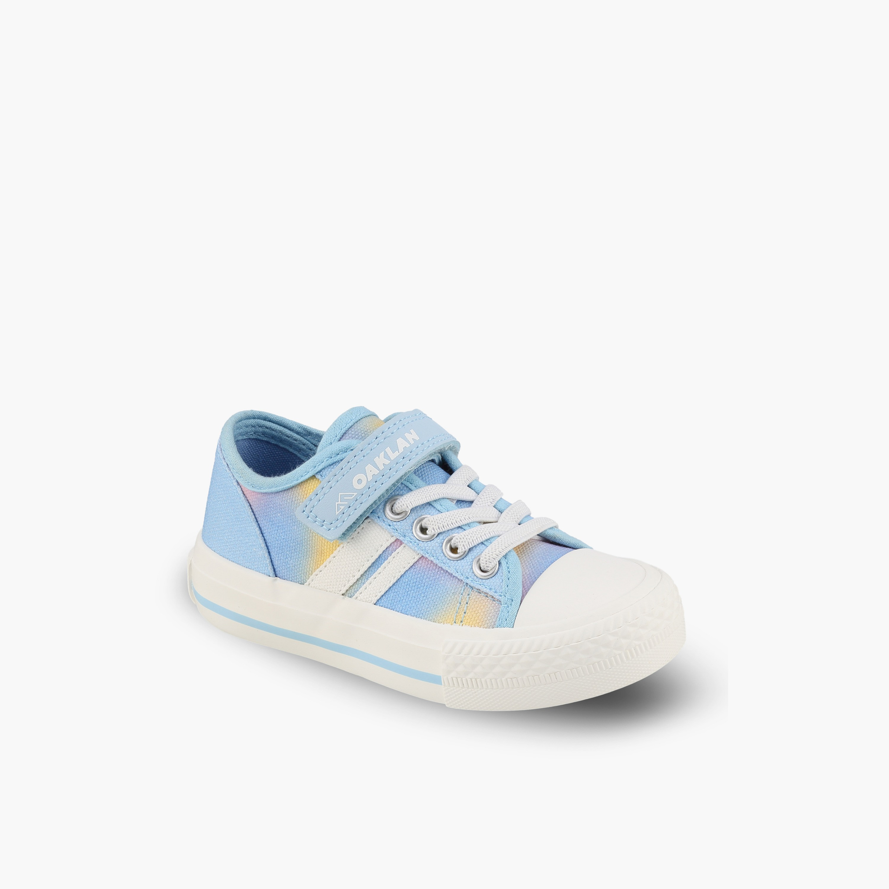 حذاء سنيكرز للكاحل مخطط ورباط إغلاق للبنات من أوكلان من شو إكسبريس-baby-girls-shoes-closedshoes-image-2