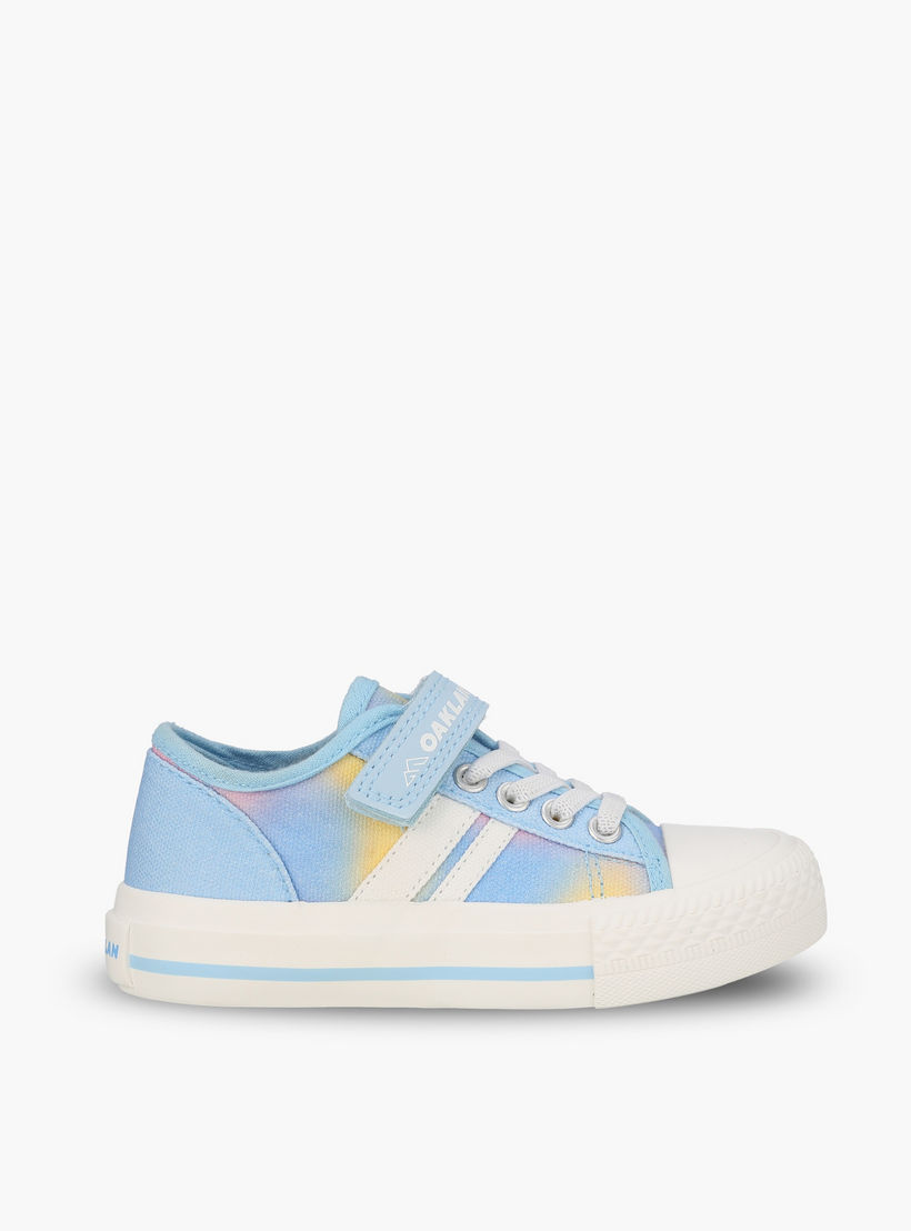 حذاء سنيكرز للكاحل مخطط ورباط إغلاق للبنات من أوكلان من شو إكسبريس-baby-girls-shoes-closedshoes-image-3