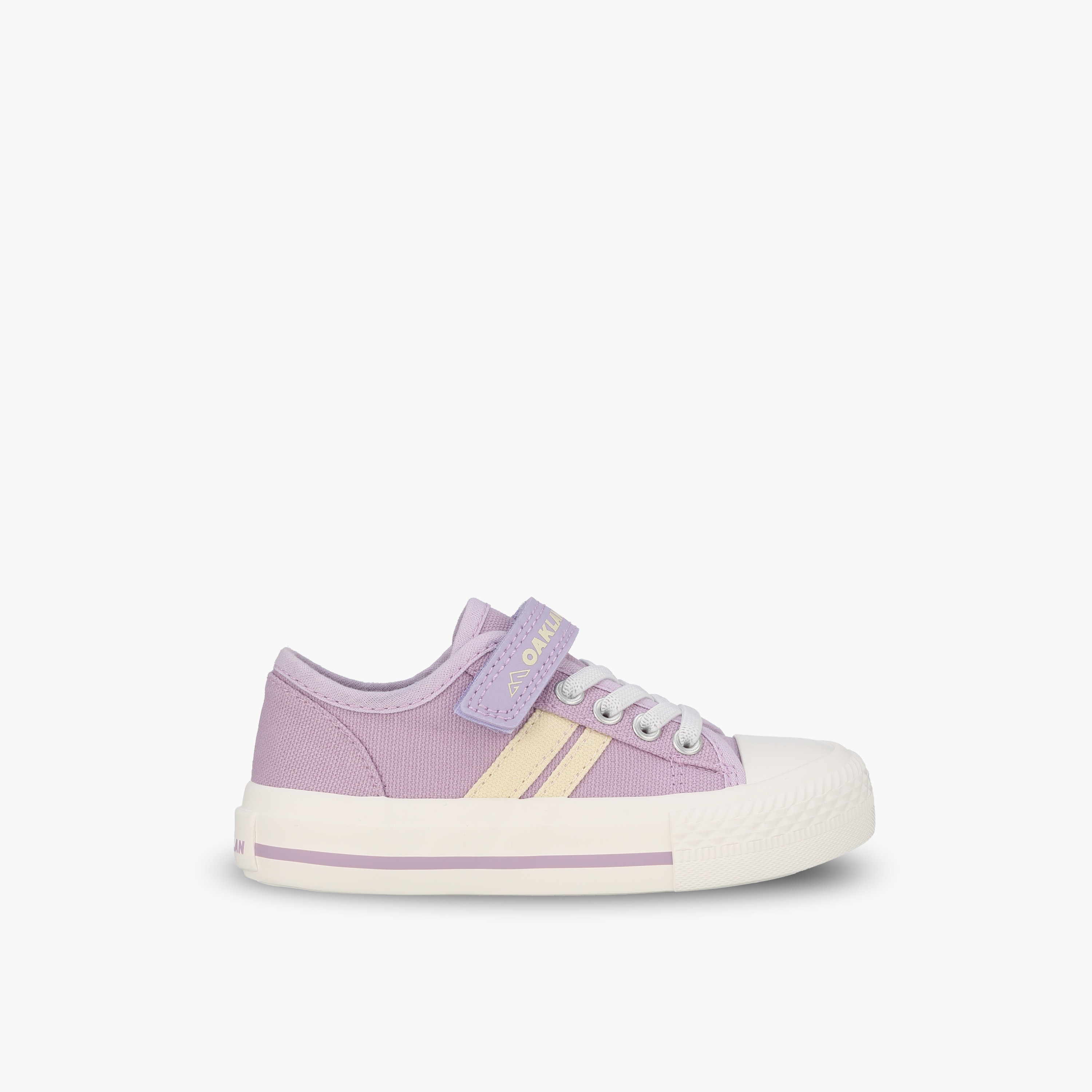 حذاء سنيكرز للكاحل مخطط ورباط إغلاق للبنات من أوكلان من شو إكسبريس-baby-girls-shoes-closedshoes-image-3