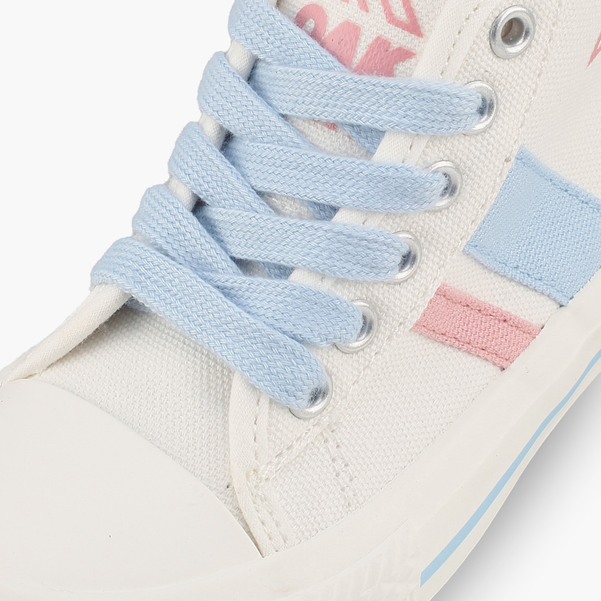 Oaklan by Shoexpress Girls Striped Lace-Up Sneakers-girls-shoes-sneakers-image-4