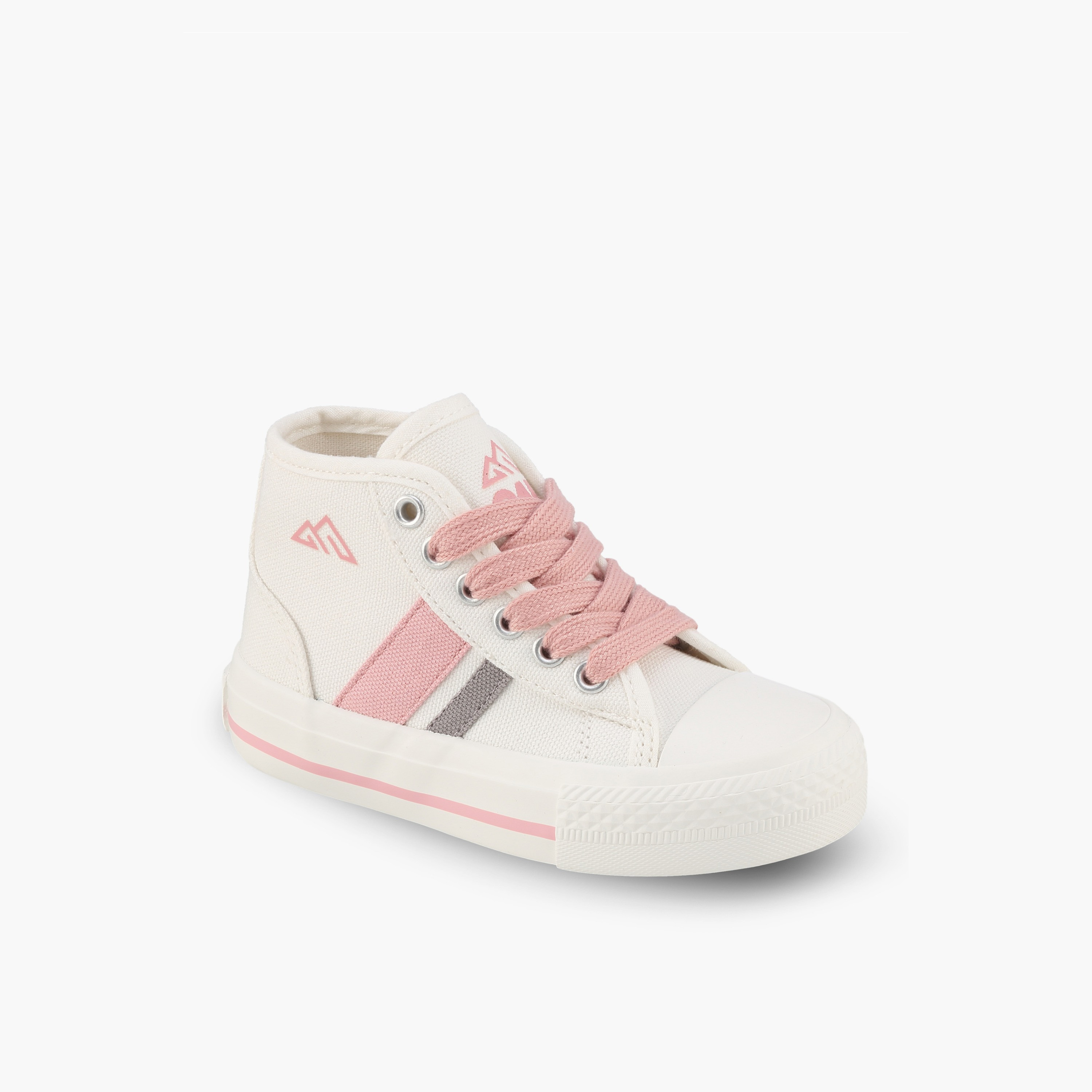 Oaklan by Shoexpress Girls Striped Lace-Up Sneakers-girls-shoes-sneakers-image-2