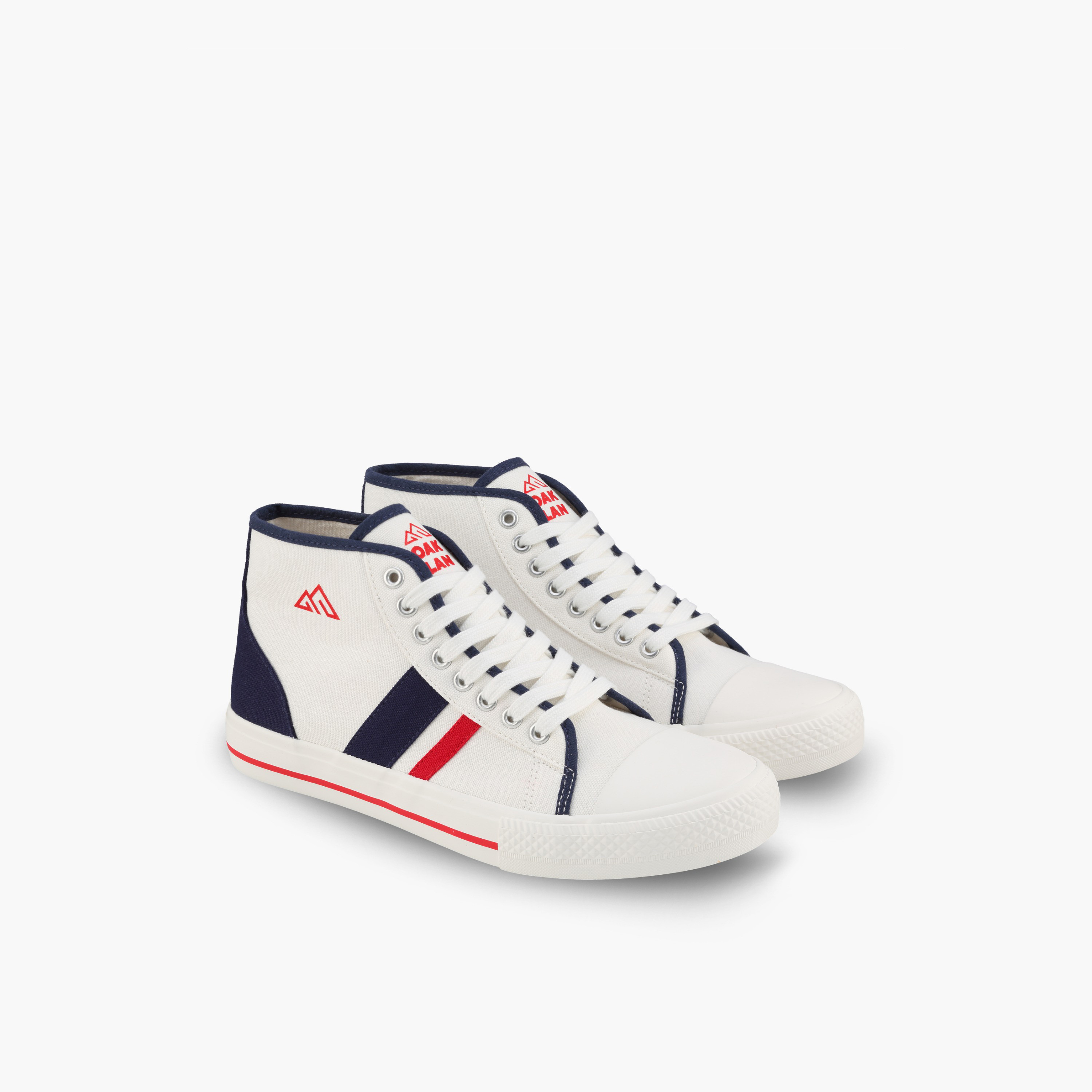 Oaklan by Shoexpress Men Striped Lace-Up Sneakers-men-shoes-sneakers-image-1