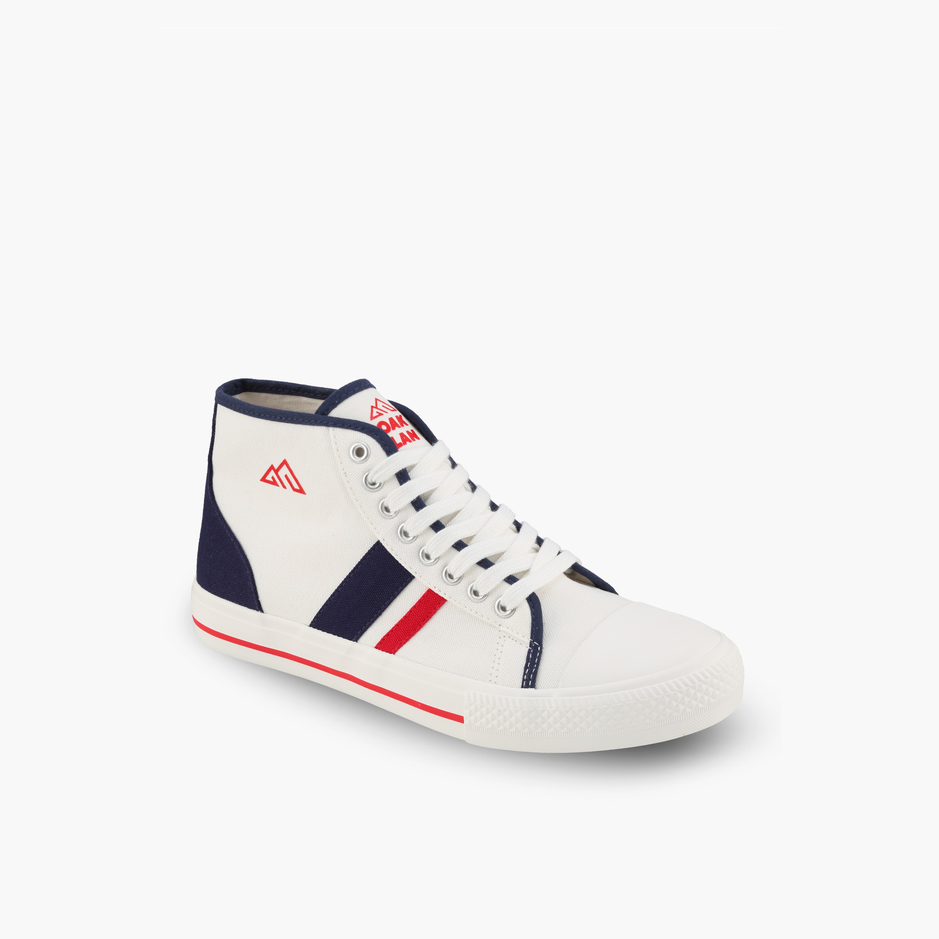 Oaklan by Shoexpress Men Striped Lace-Up Sneakers-men-shoes-sneakers-image-2