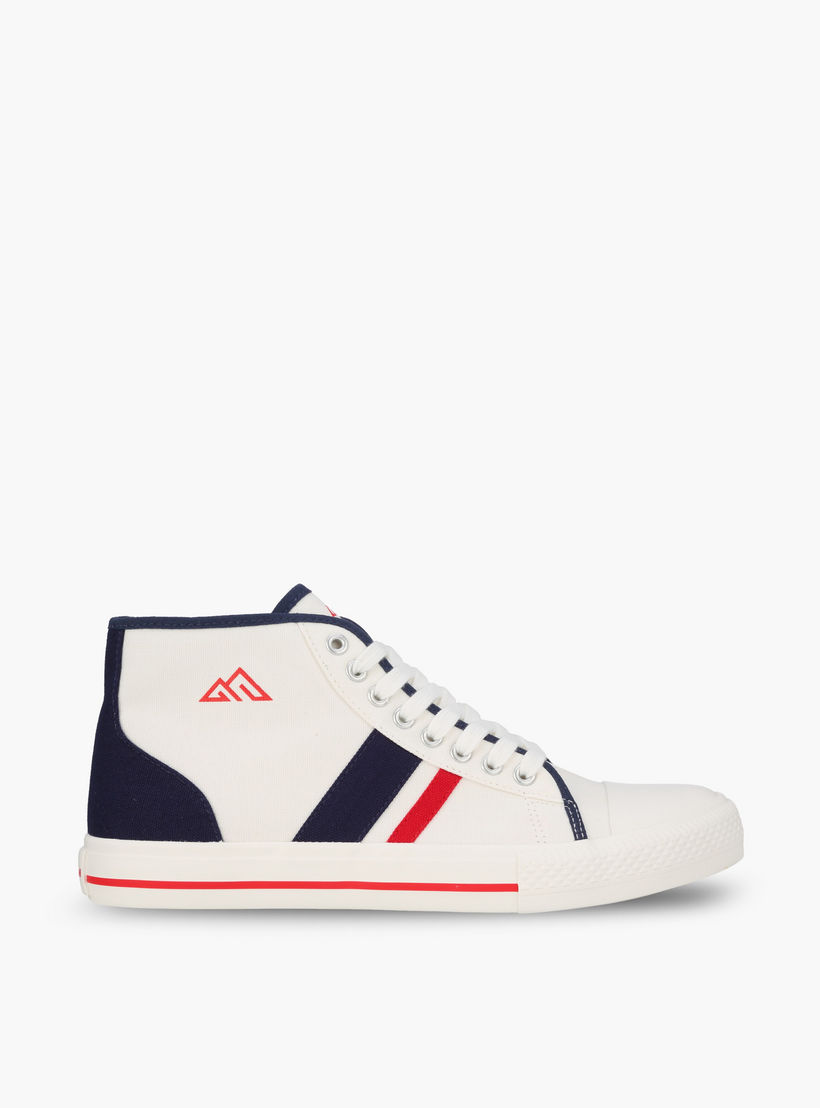 Oaklan by Shoexpress Men Striped Lace-Up Sneakers-men-shoes-sneakers-image-3