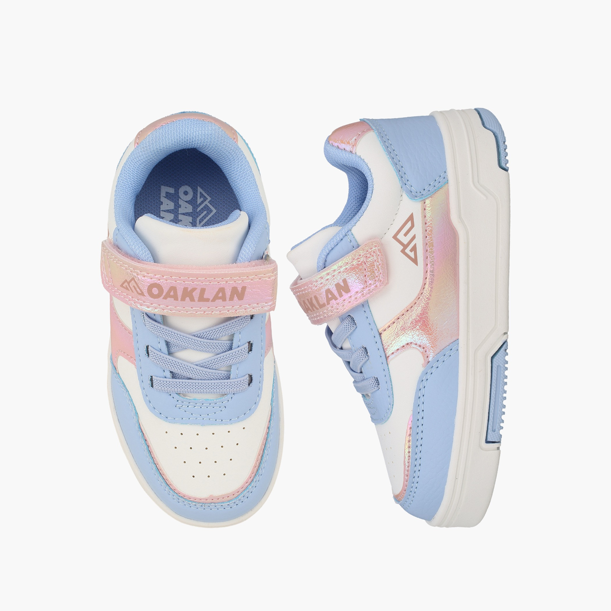 Oaklan by Shoexpress Ankle Sneakers with Colourblock Design-baby-girls-shoes-closedshoes-image-1