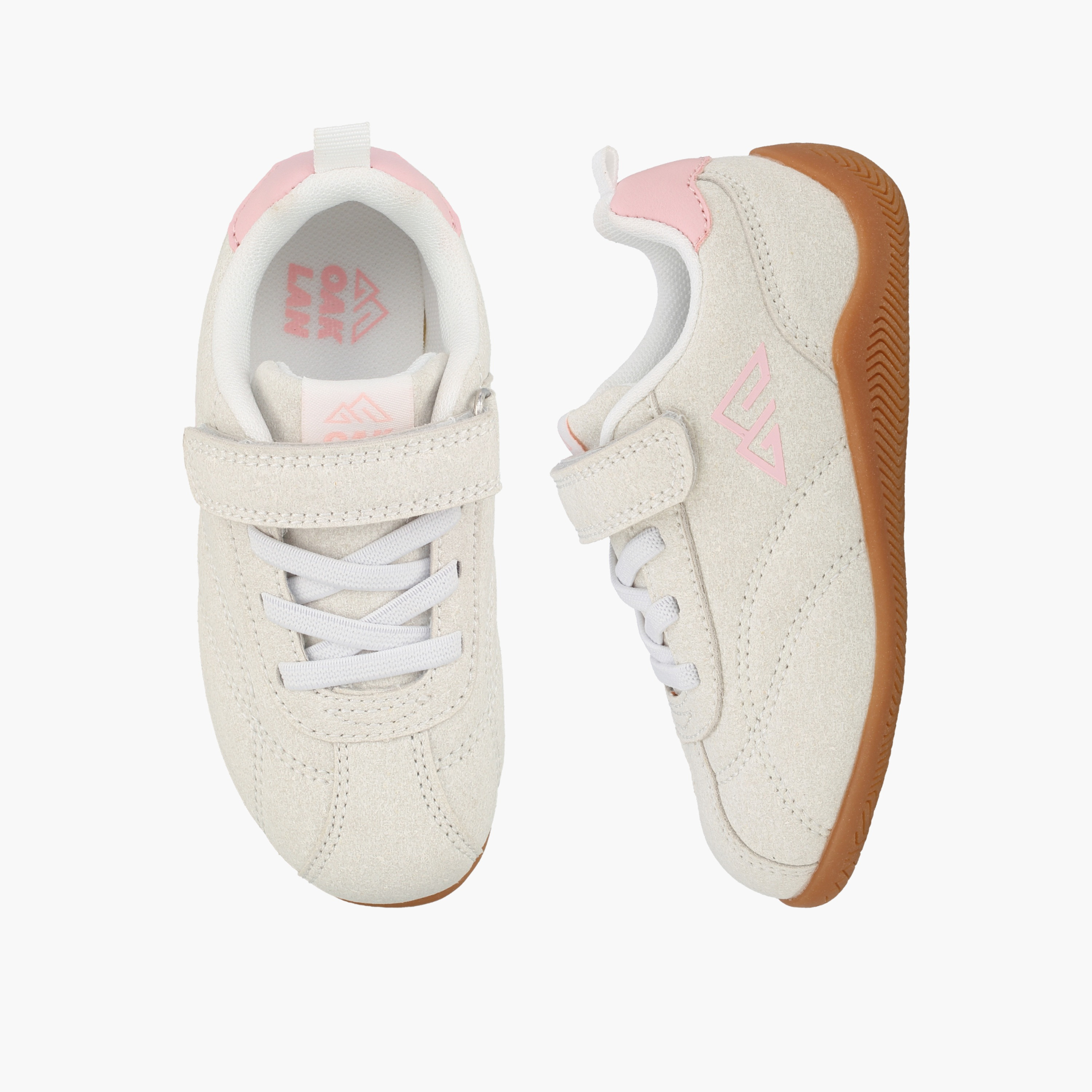 Oaklan by Shoexpress Girls Logo Print Hook & Loop Sneakers-girls-shoes-sneakers-image-1