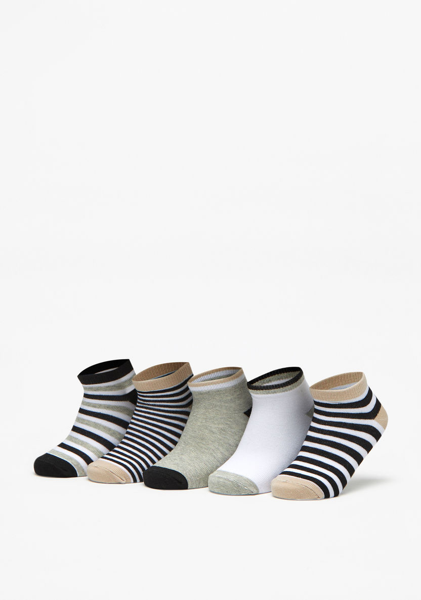 Juniors Printed Ankle Length Socks - Set of 5-Boy%27s Socks-image-0