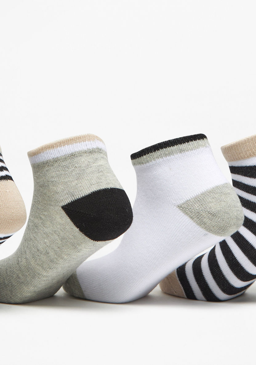 Juniors Printed Ankle Length Socks - Set of 5-Boy%27s Socks-image-1