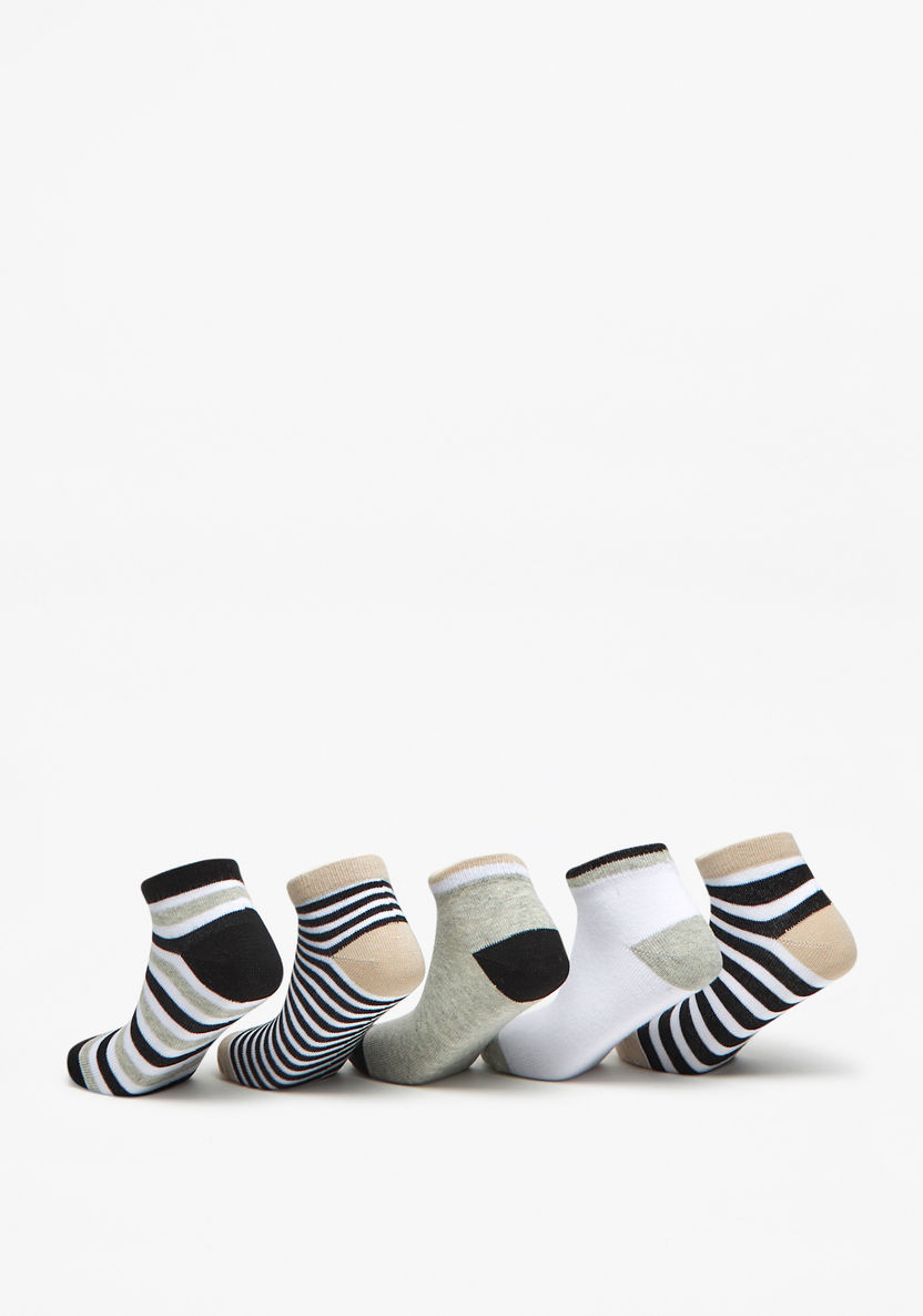 Juniors Printed Ankle Length Socks - Set of 5-Boy%27s Socks-image-2