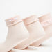 Textured Ankle Length Socks with Frills - Set of 3-Girl%27s Socks & Tights-thumbnailMobile-1