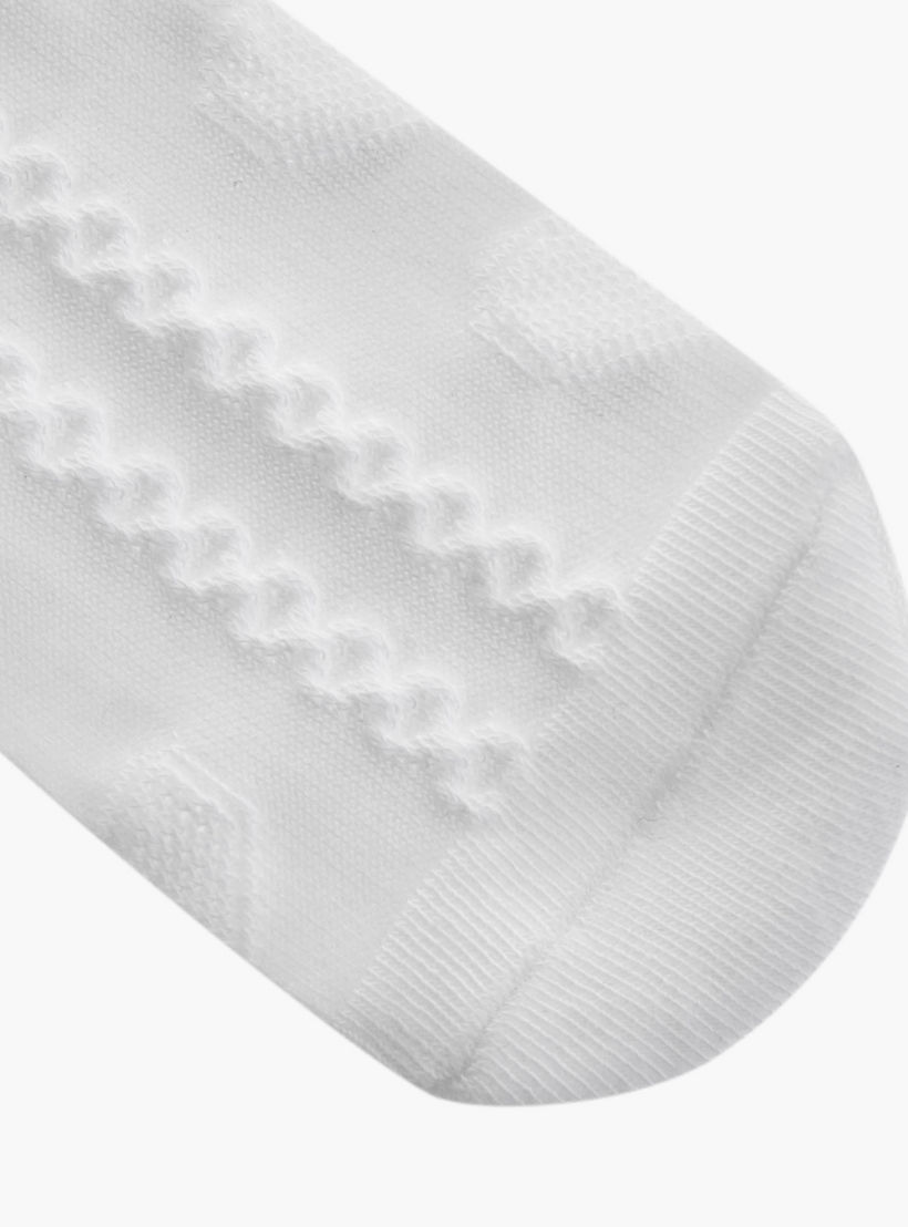 جوارب سادة بطول الكاحل بحواف صدفية وفيونكة - طقم من 5 أزواج-girls-accessories-socks-image-5